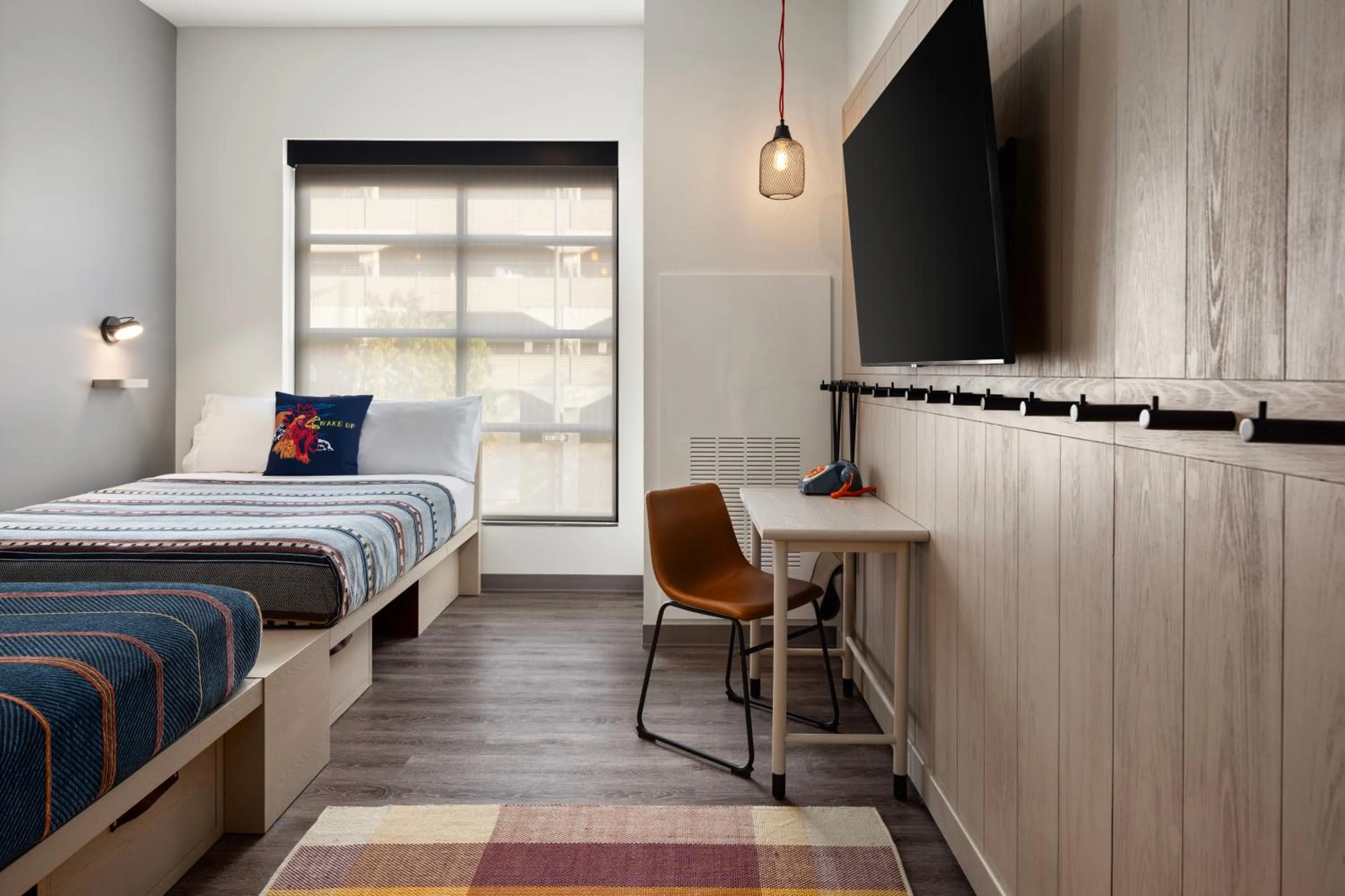 Bedroom, Bed in Moxy Omaha Downtown