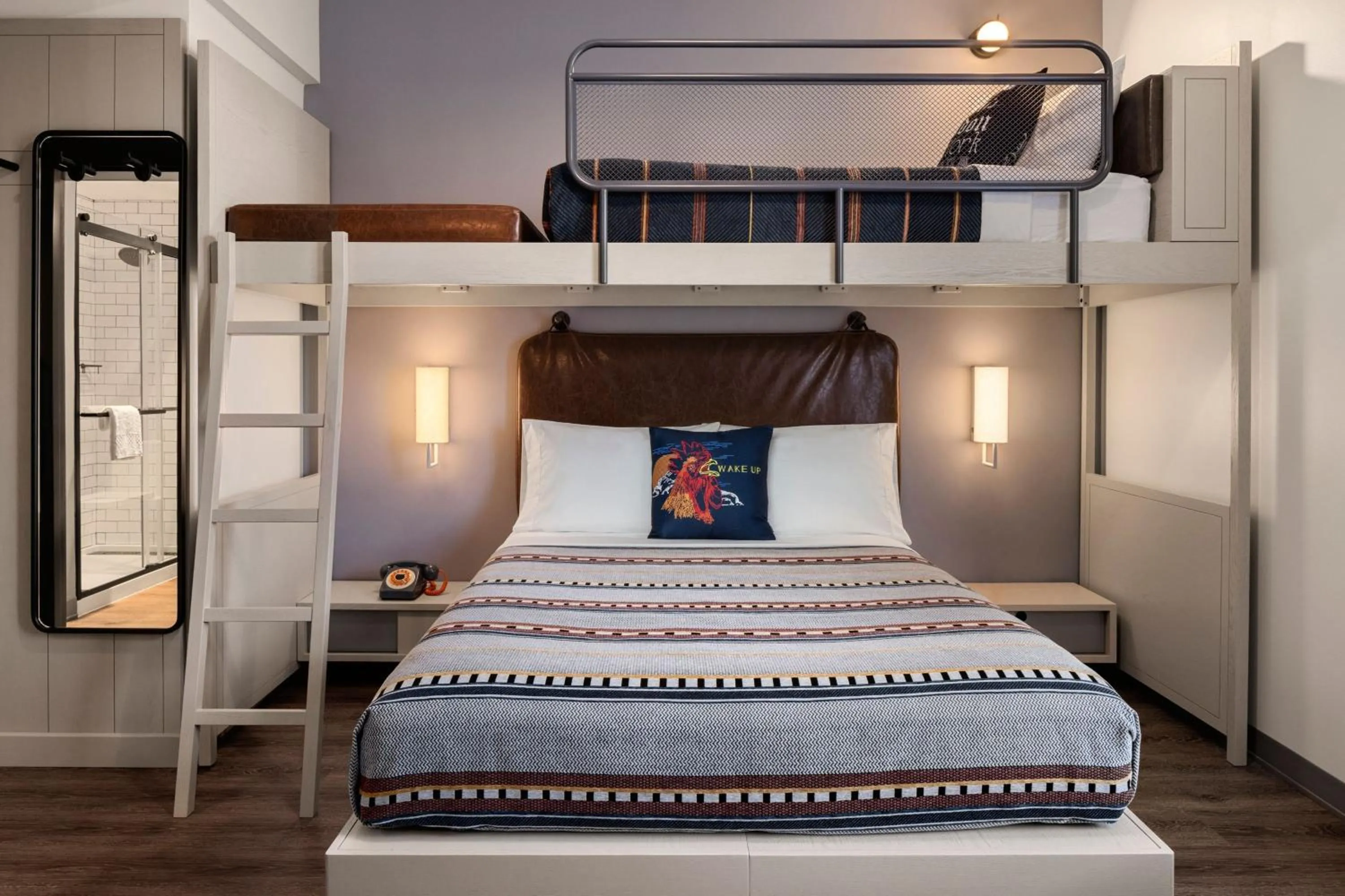 Photo of the whole room, Bed in Moxy Omaha Downtown