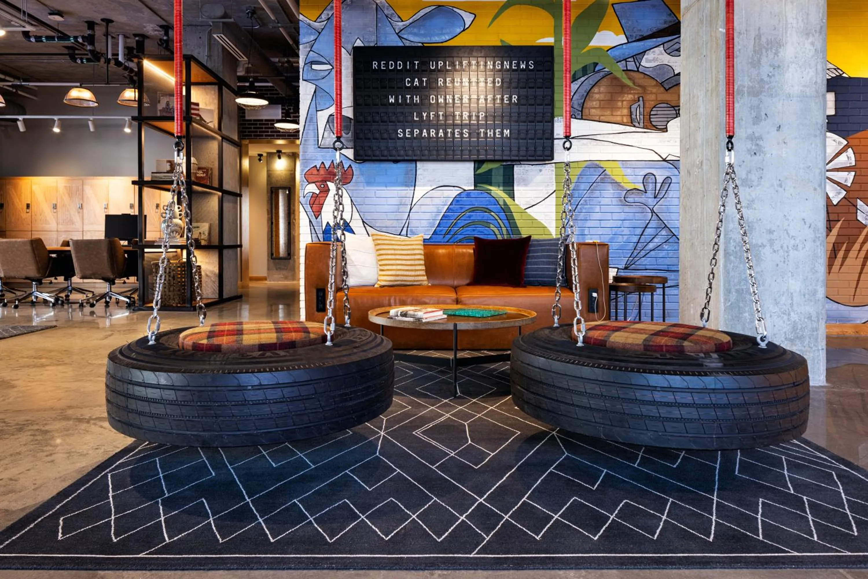 Lobby or reception in Moxy Omaha Downtown