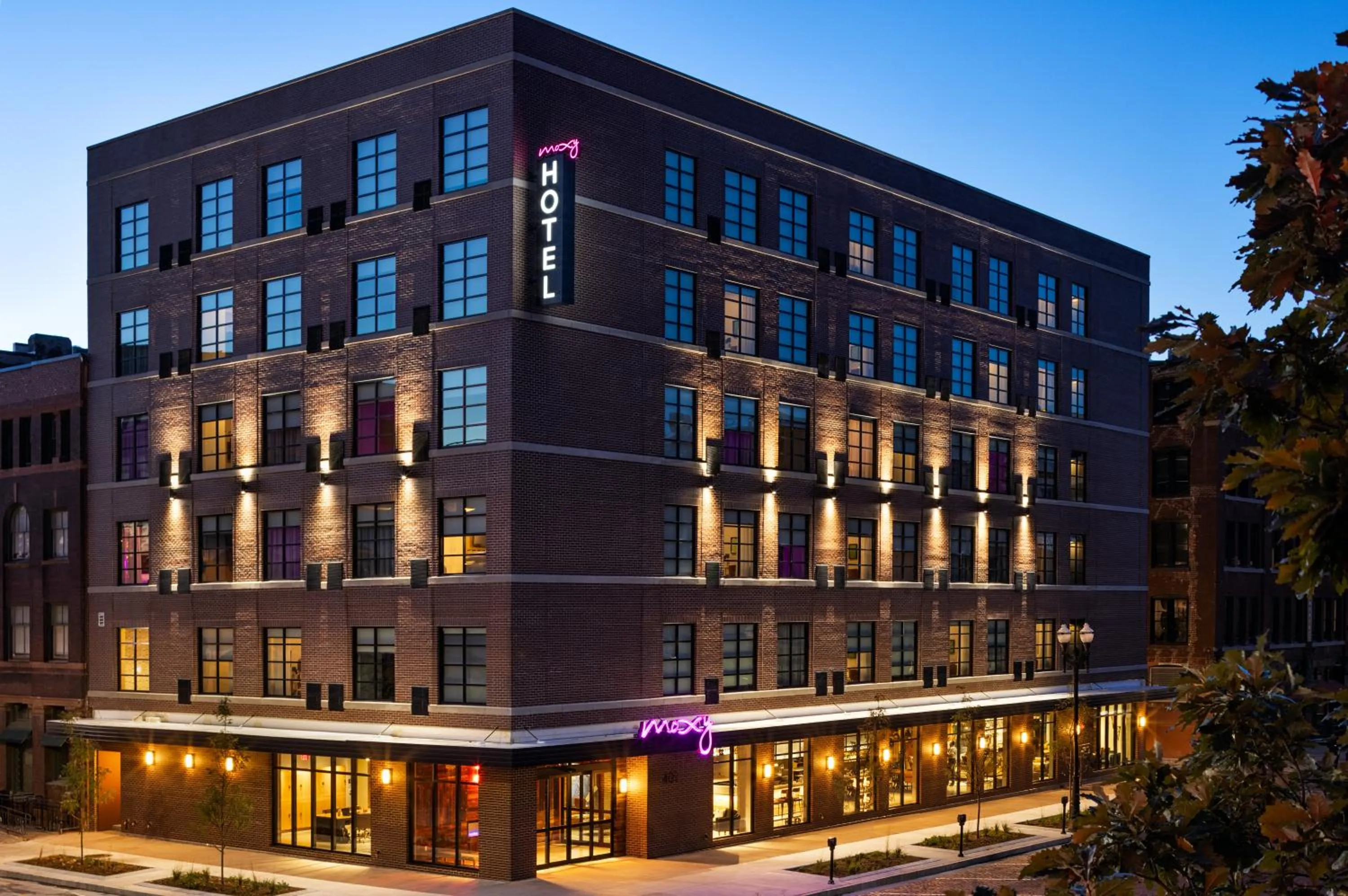 Property building in Moxy Omaha Downtown
