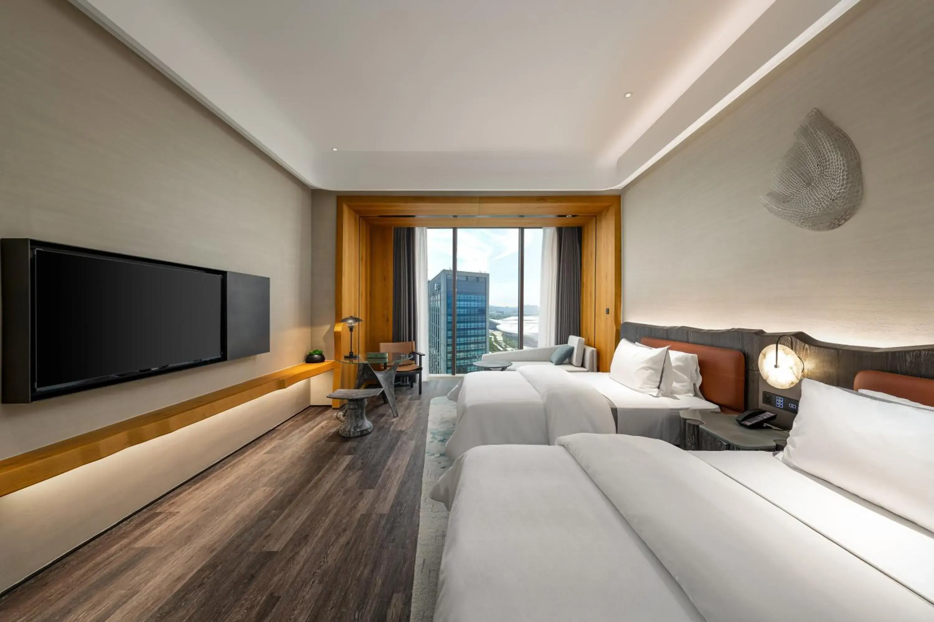Executive Double Room with Two Double Beds - single occupancy - Lounge Access in The Westin Yantai Executive Double Room with Two Double Beds - single occupancy - Lounge Access in The Westin Yantai