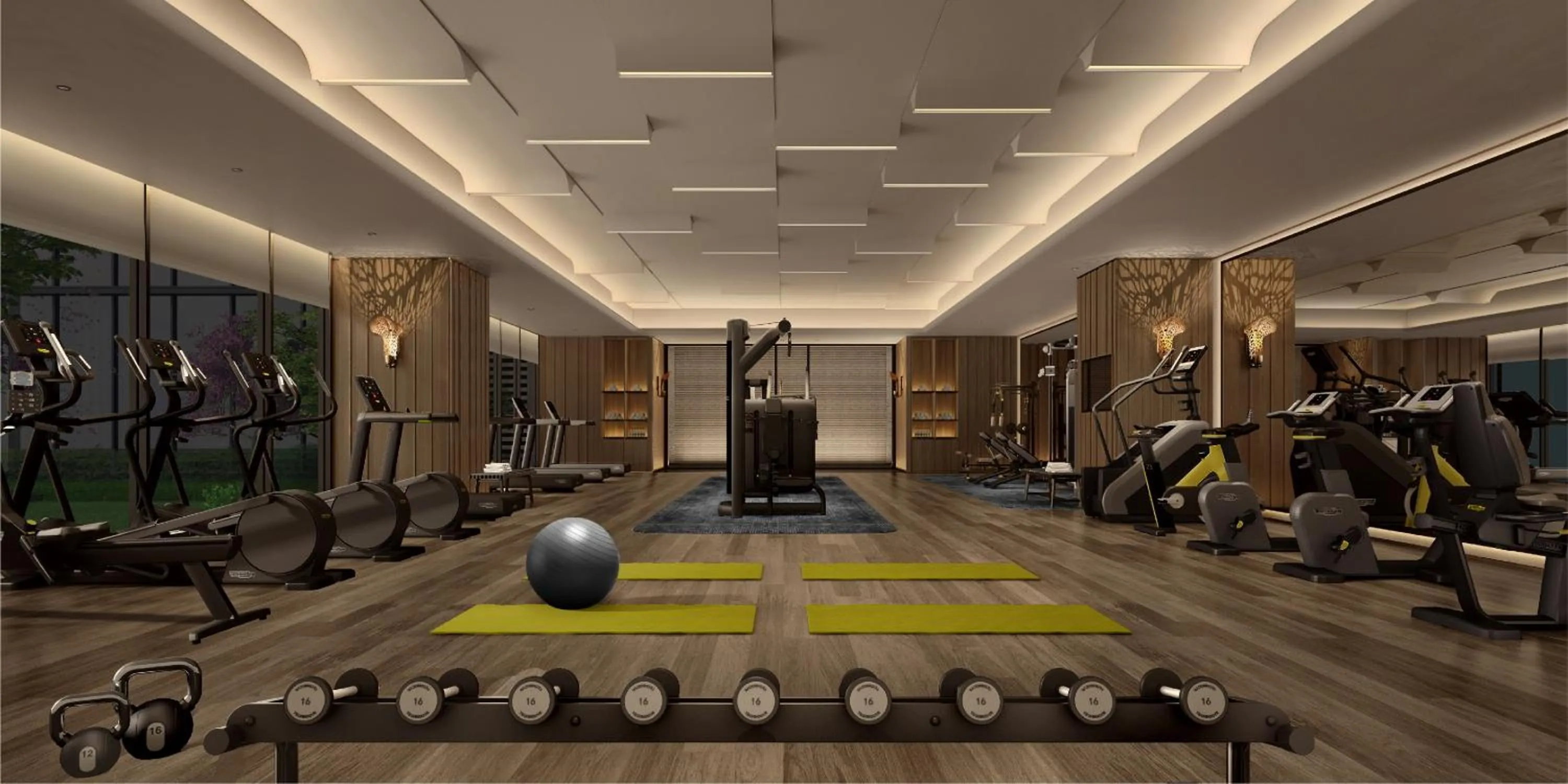 Fitness centre/facilities in The Westin Yantai