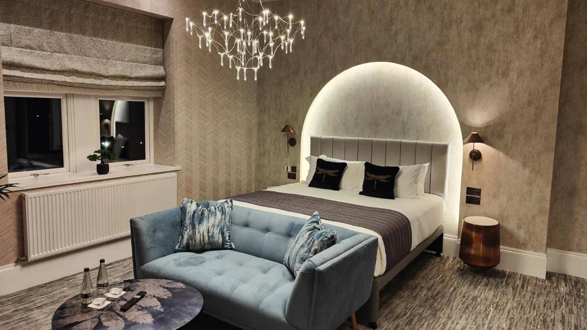 Bed in Hunday Manor Country House Hotel