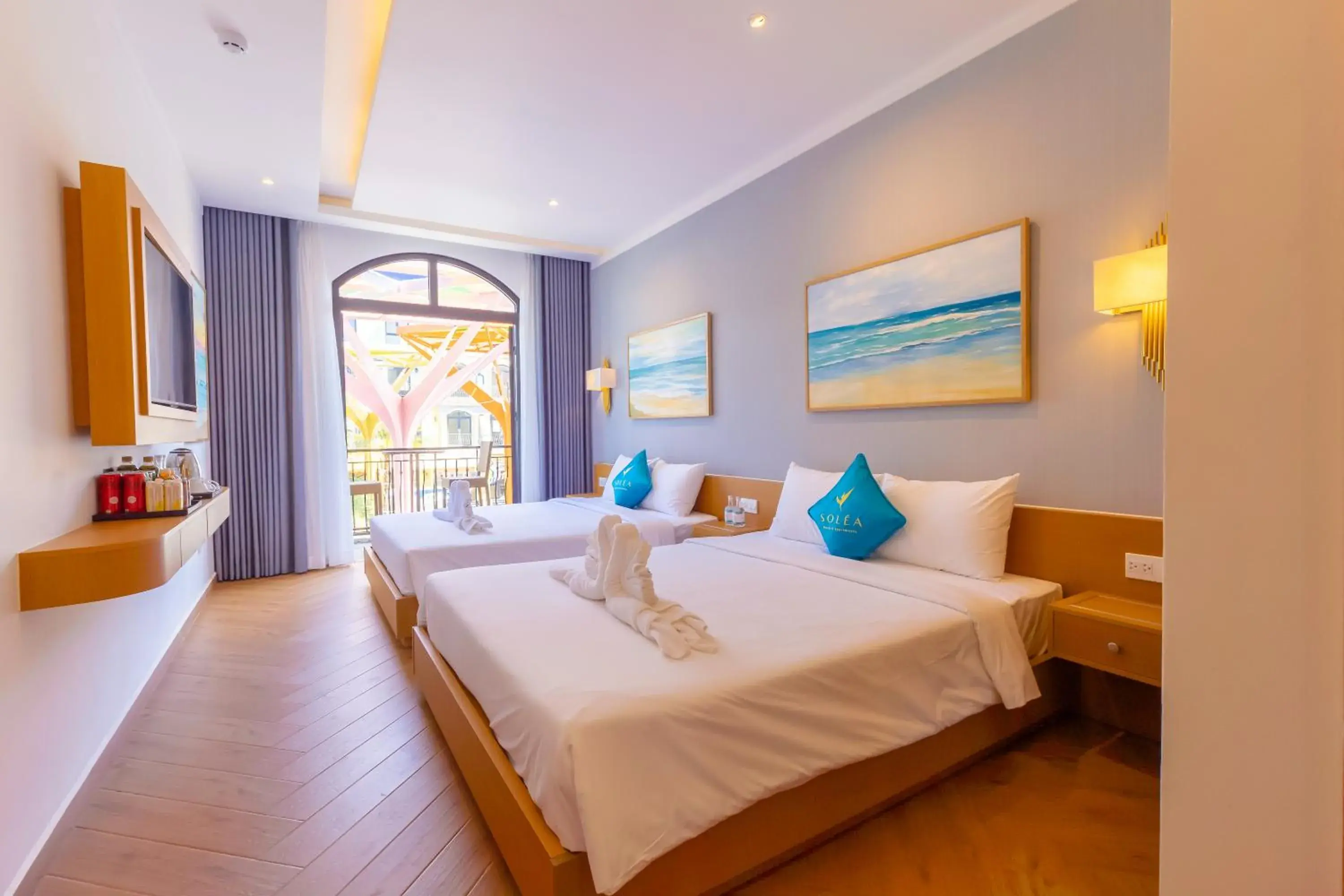 Quadruple Room with Balcony in SOLÉA Hotel GrandWorld Phu Quoc Quadruple Room with Balcony in SOLÉA Hotel GrandWorld Phu Quoc