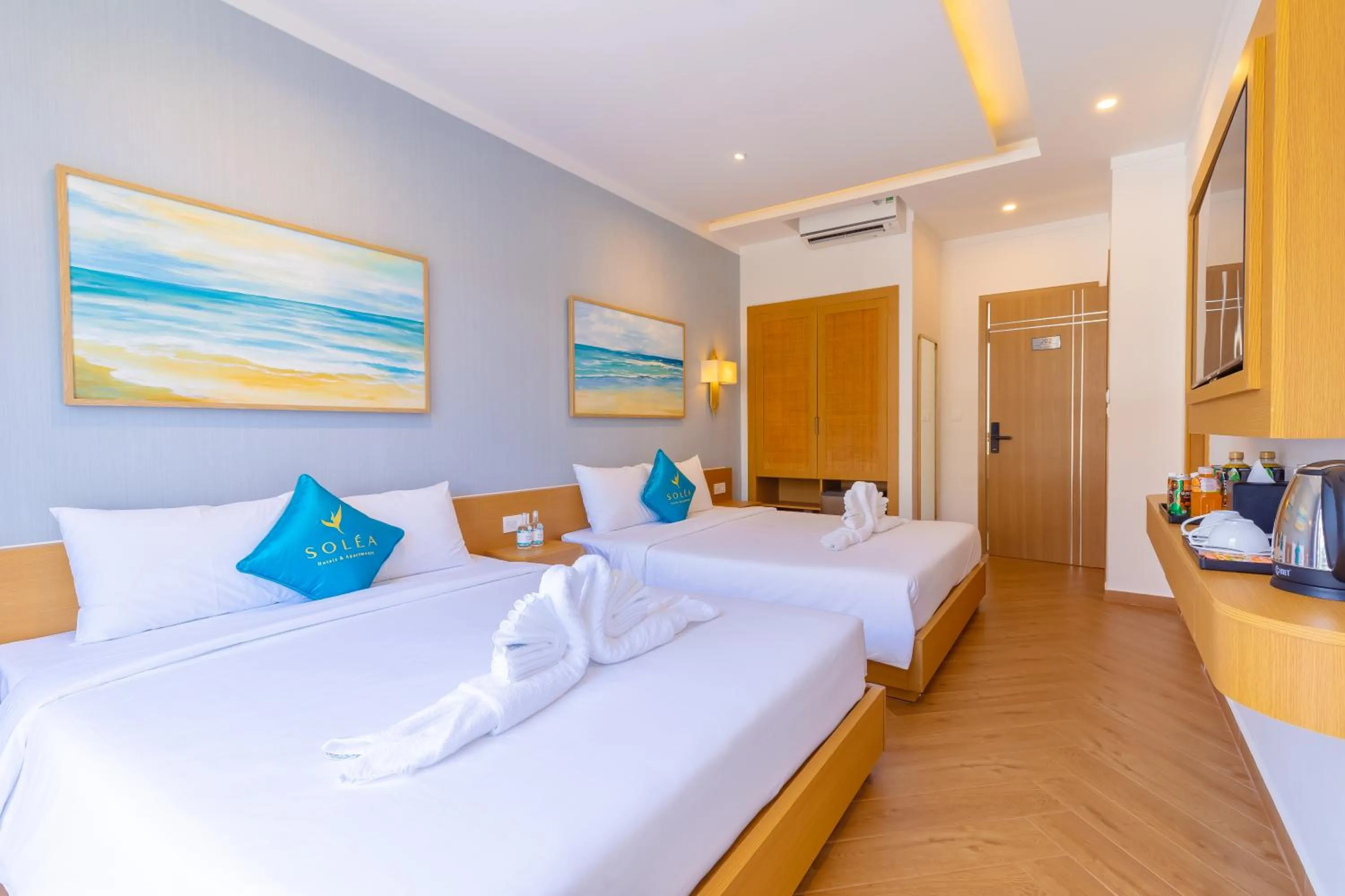 Bed in SOLÉA Hotel GrandWorld Phu Quoc
