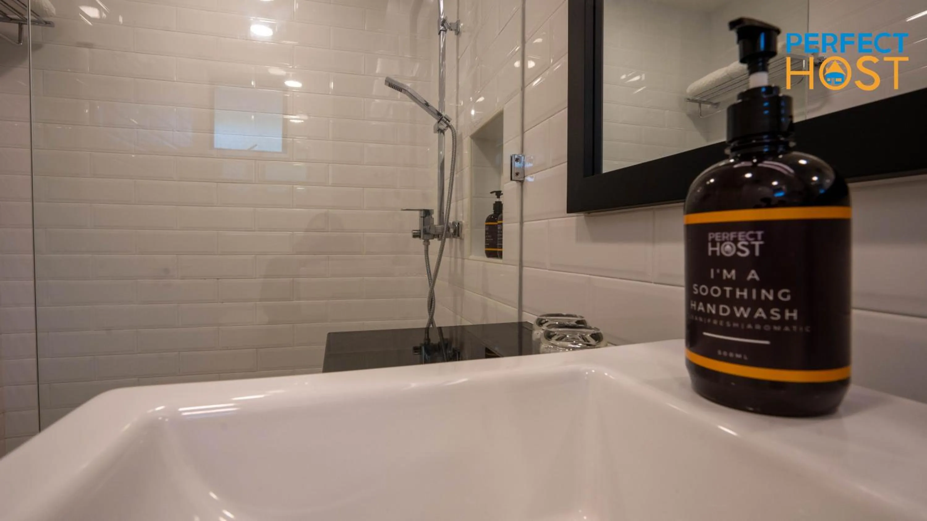 Bathroom in Damai Laut Escape by Perfect Host