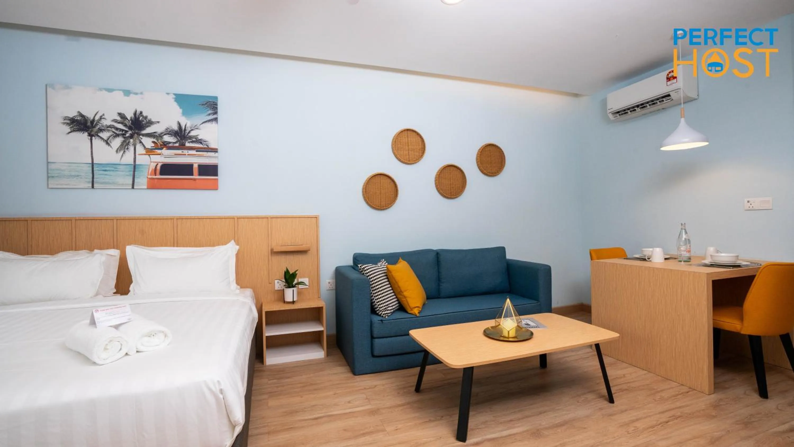 Seating area in Damai Laut Escape by Perfect Host