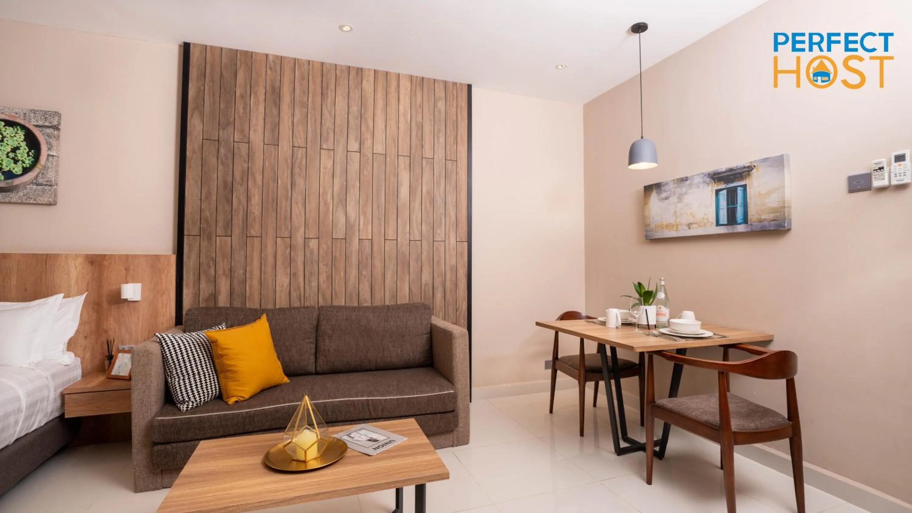 Seating area in Damai Laut Escape by Perfect Host