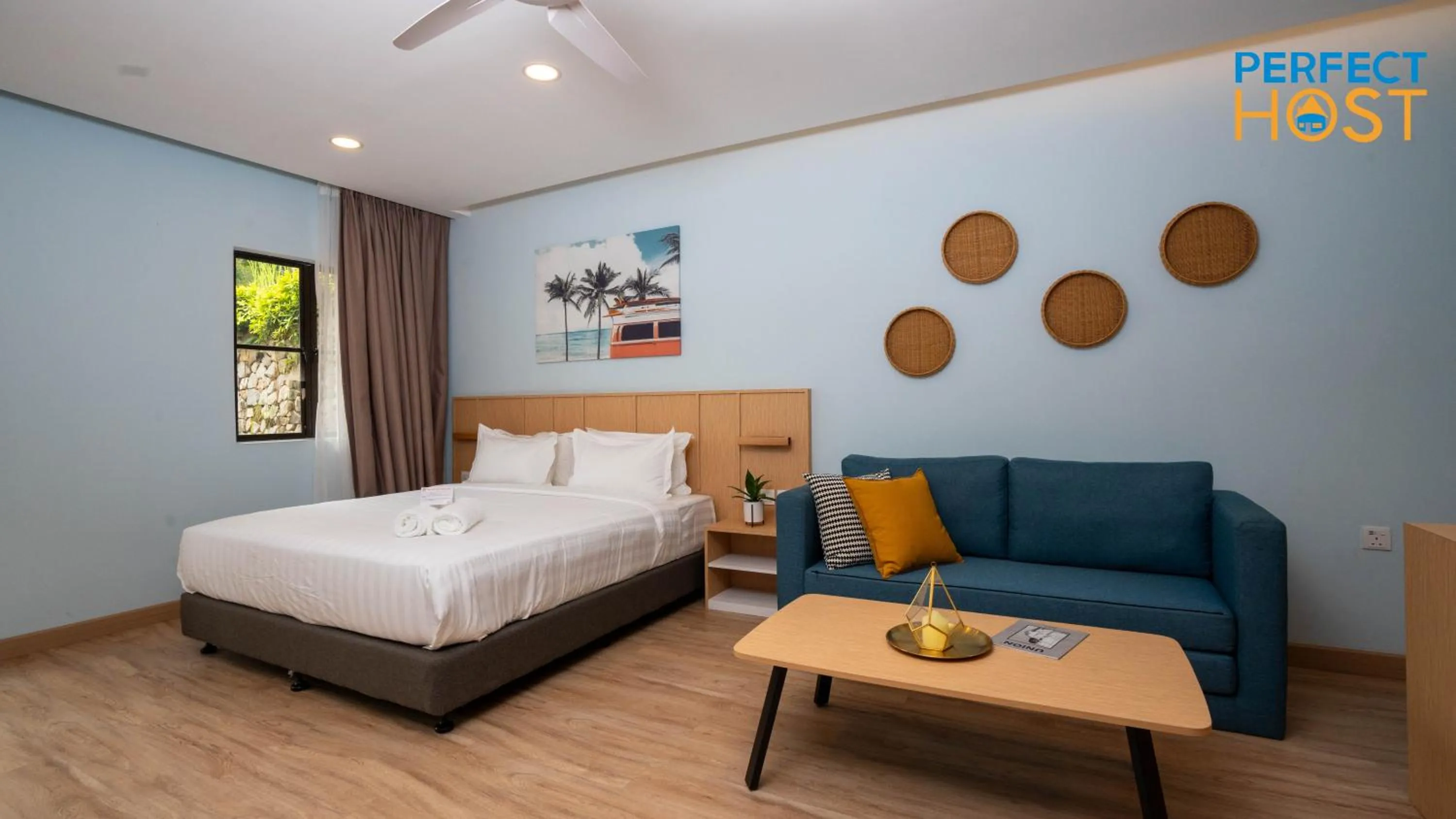 Living room in Damai Laut Escape by Perfect Host