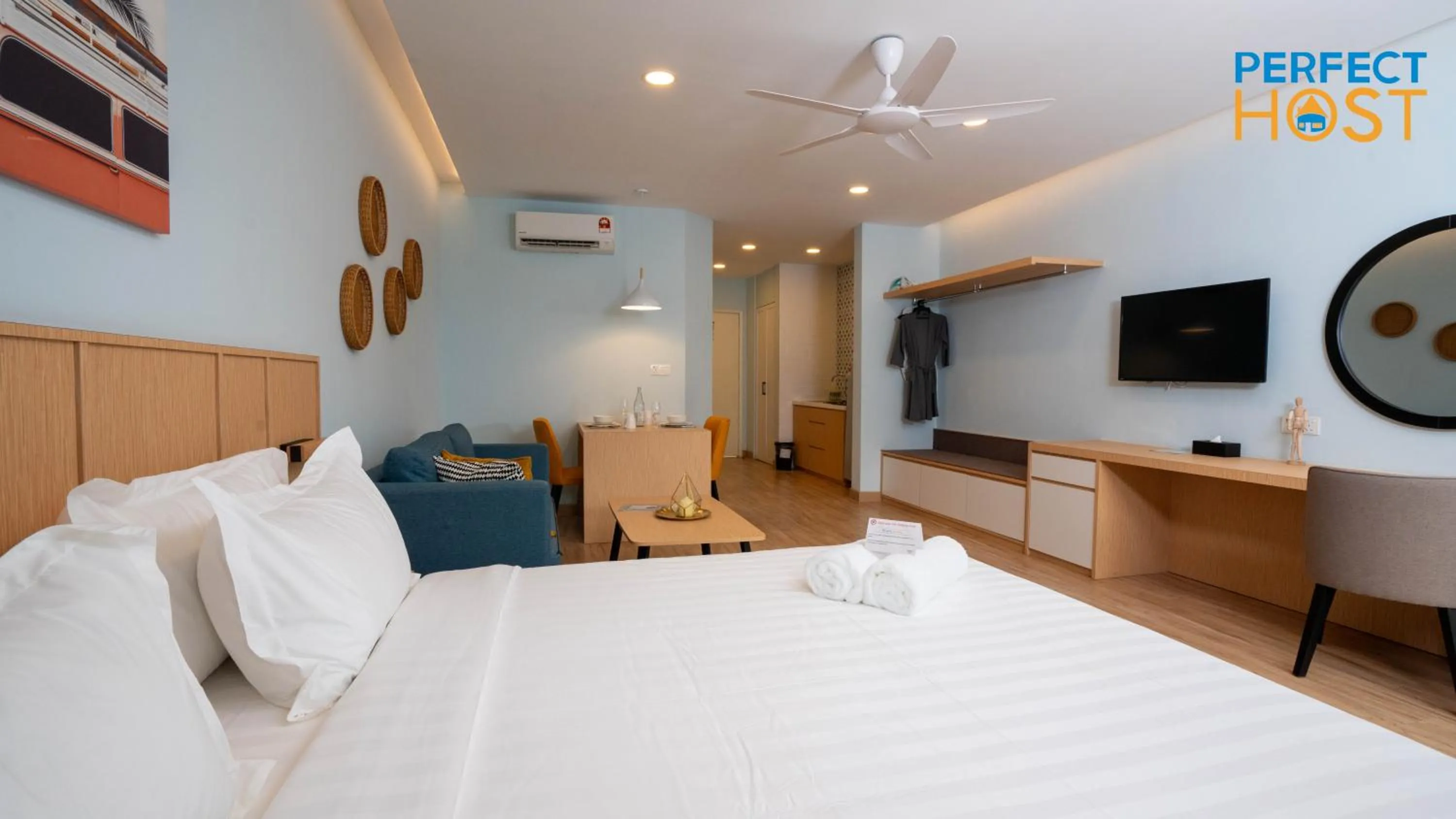Bed in Damai Laut Escape by Perfect Host