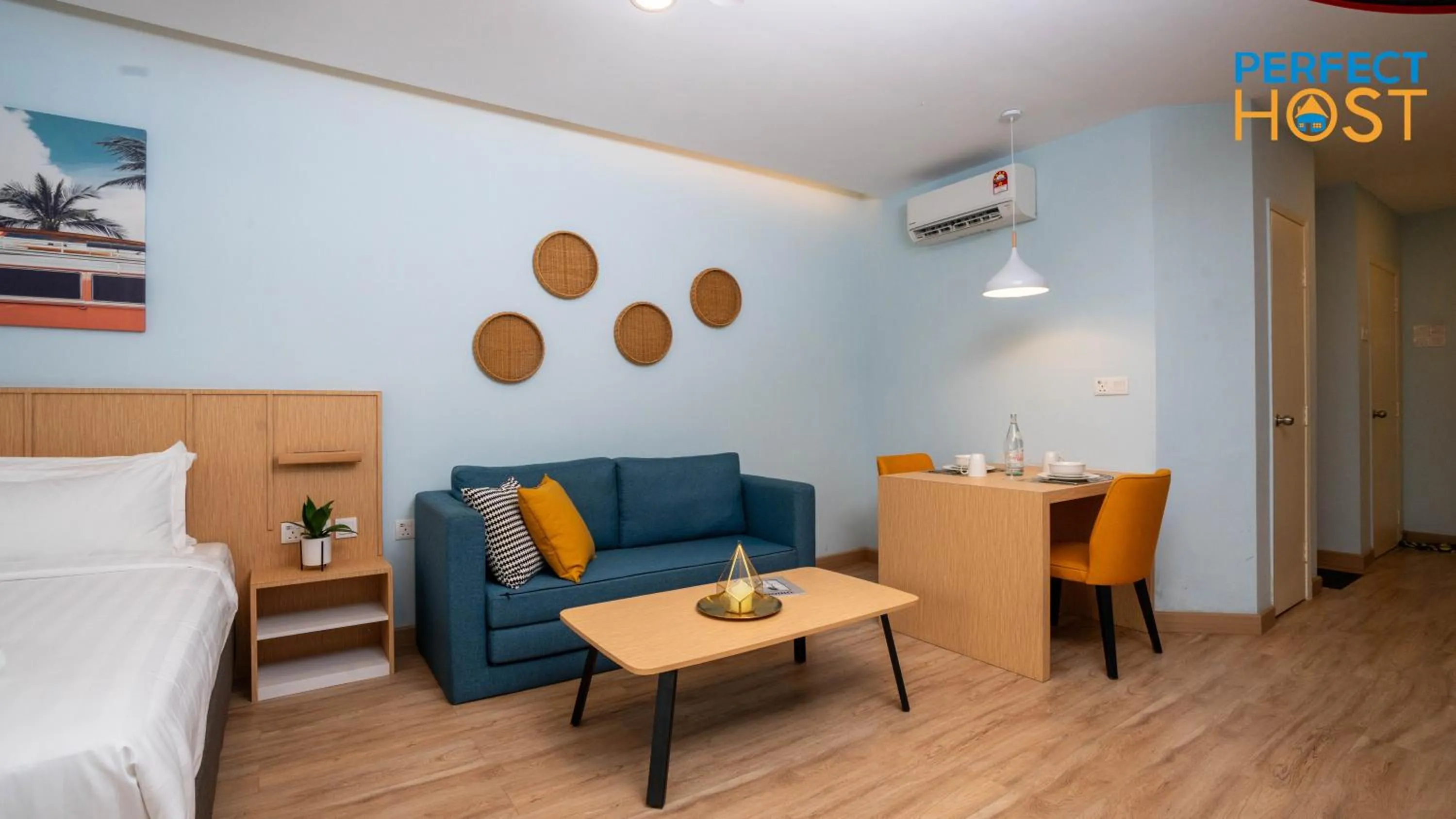 Seating area in Damai Laut Escape by Perfect Host