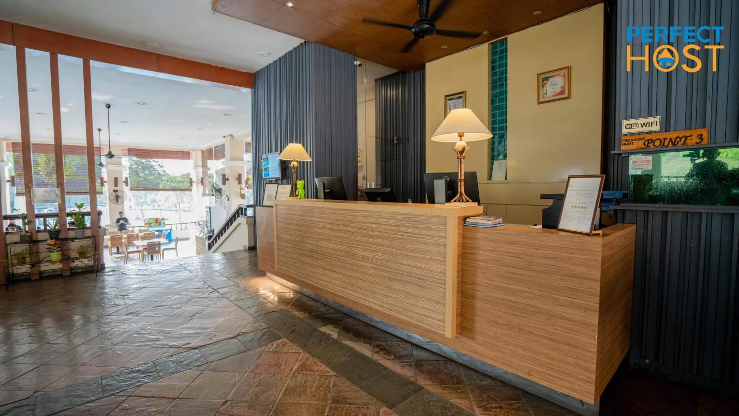 Lobby or reception in Damai Laut Escape by Perfect Host