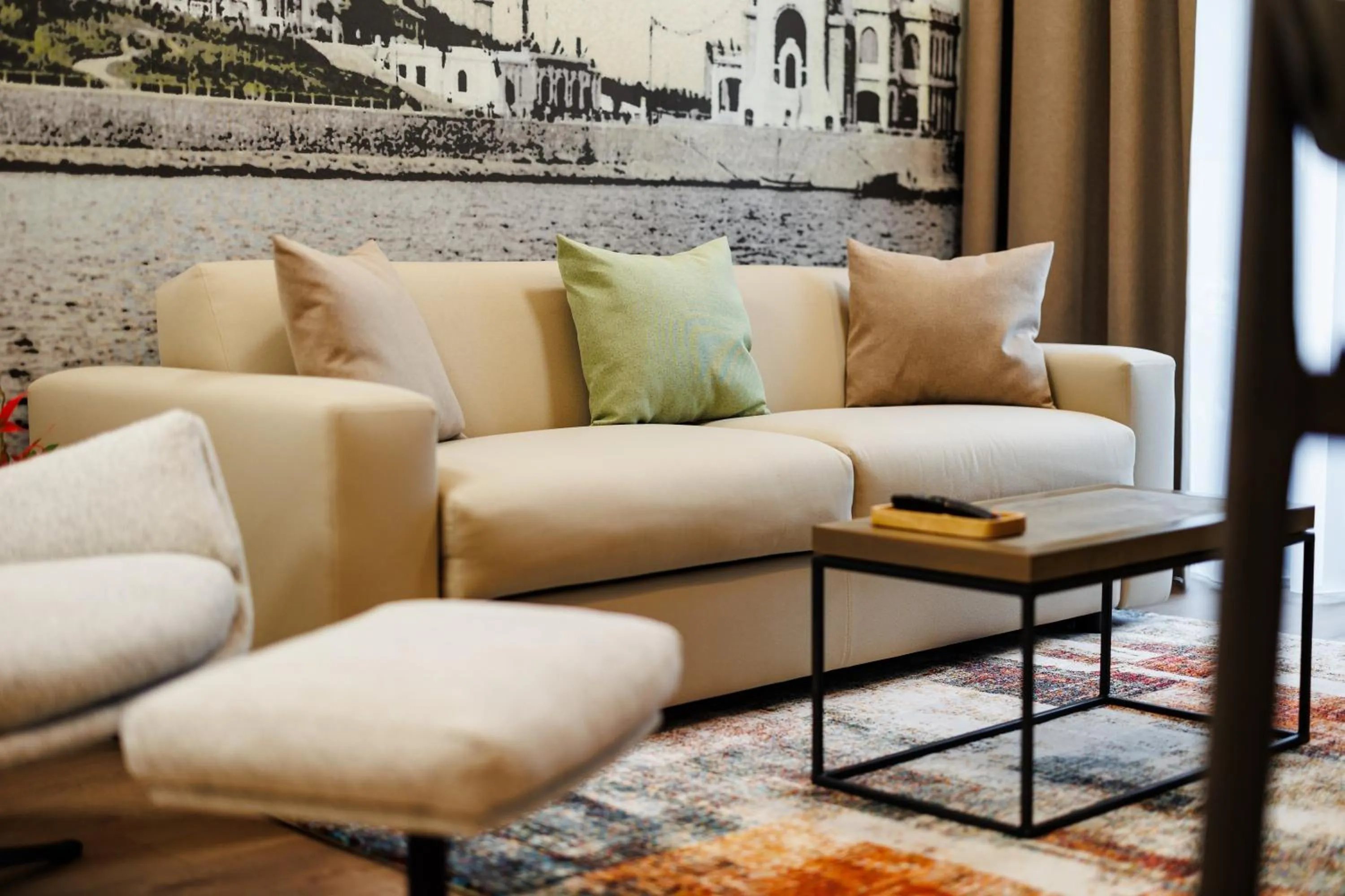 Living room in Rosetti One