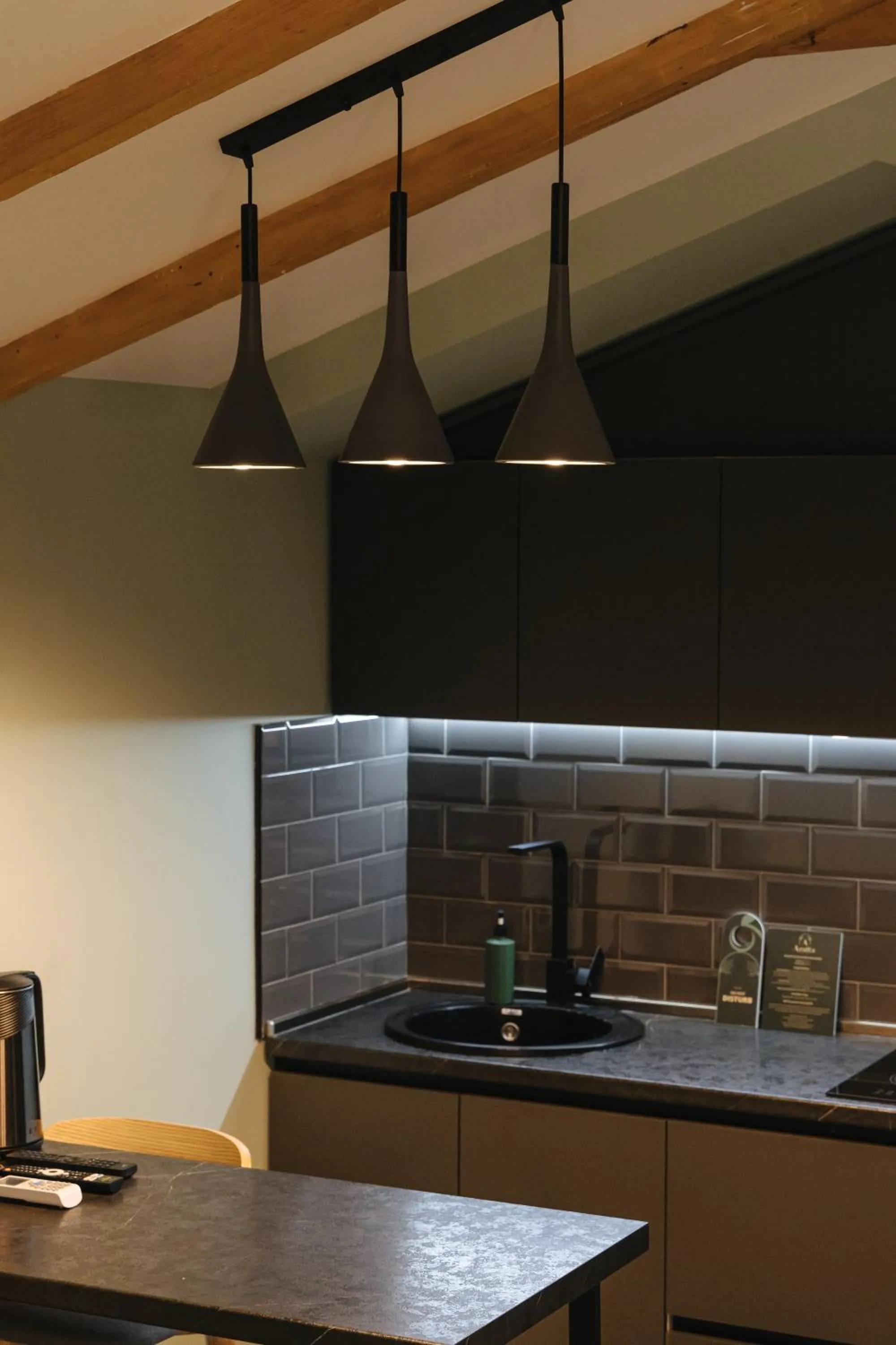 Kitchen or kitchenette in Ariam Boutique Hotel