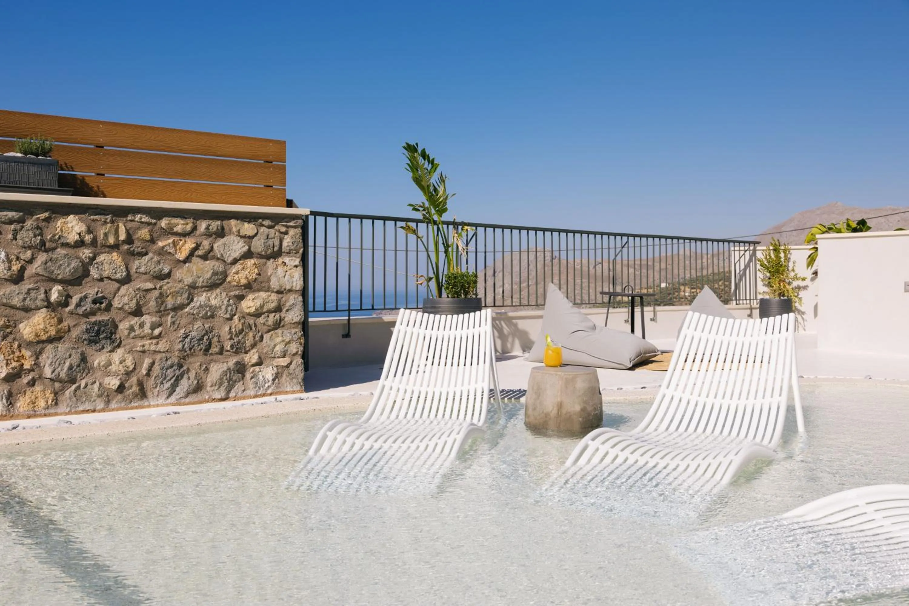 Pool view in Mirthea Suites