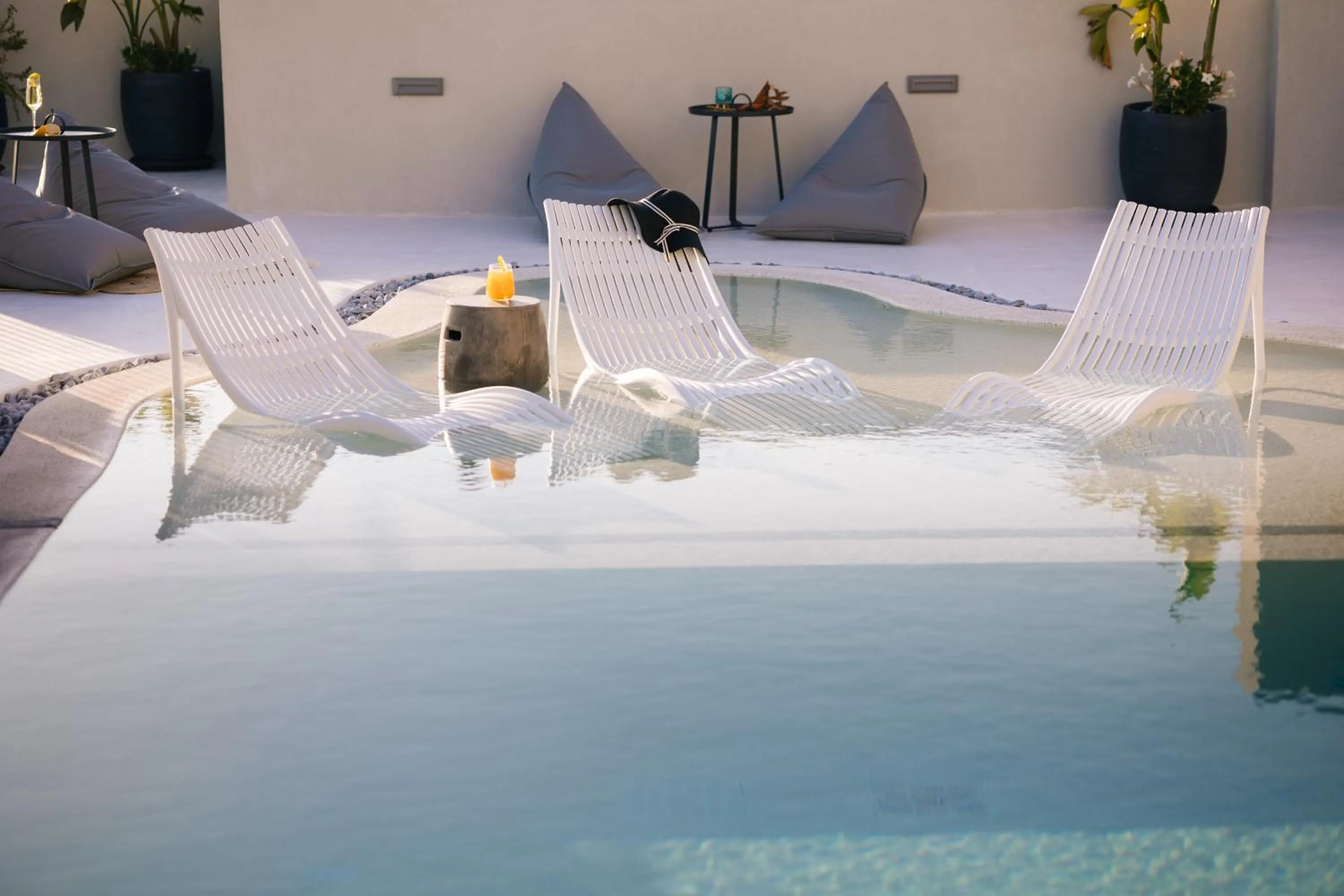 Seating area in Mirthea Suites