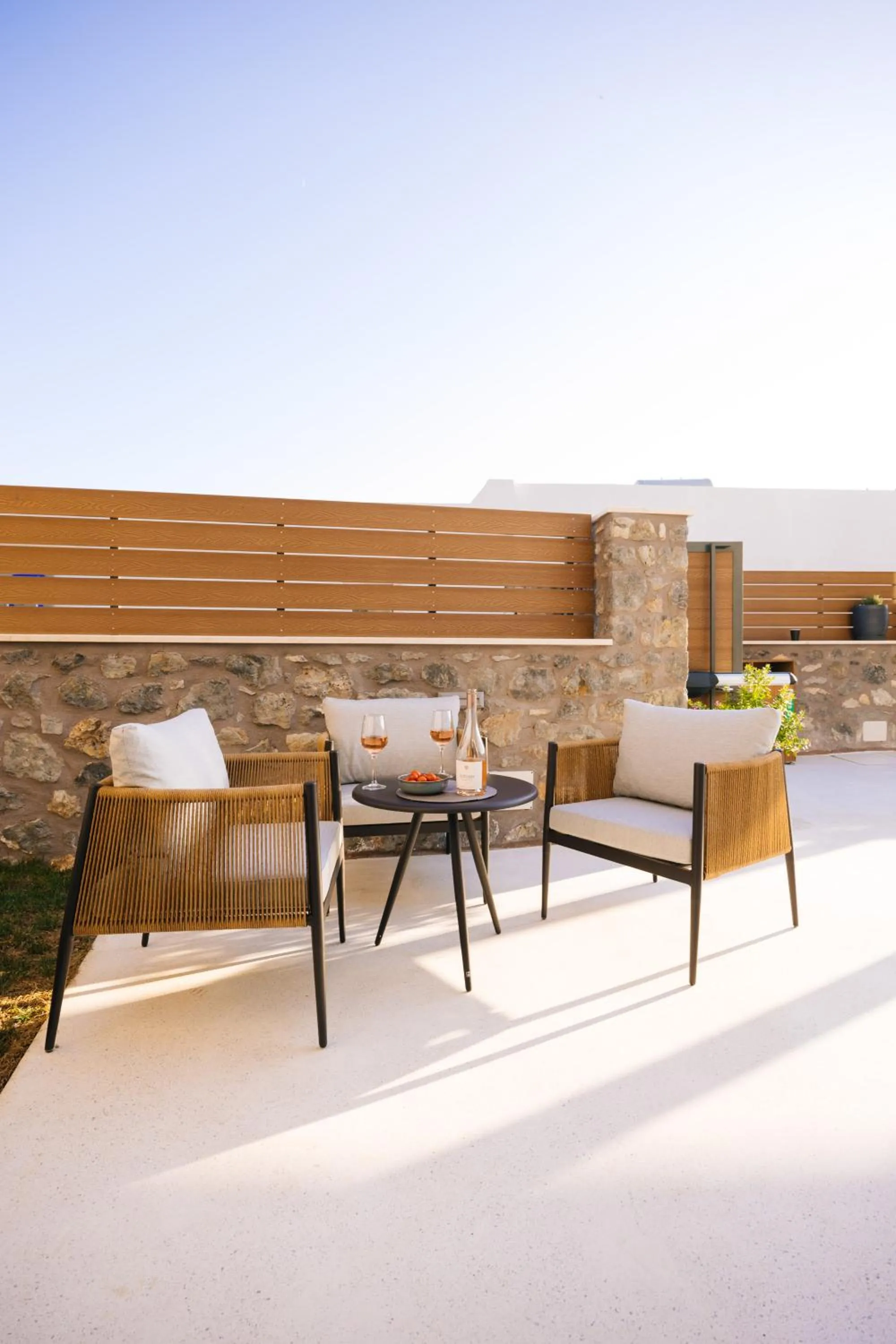 Patio in Mirthea Suites