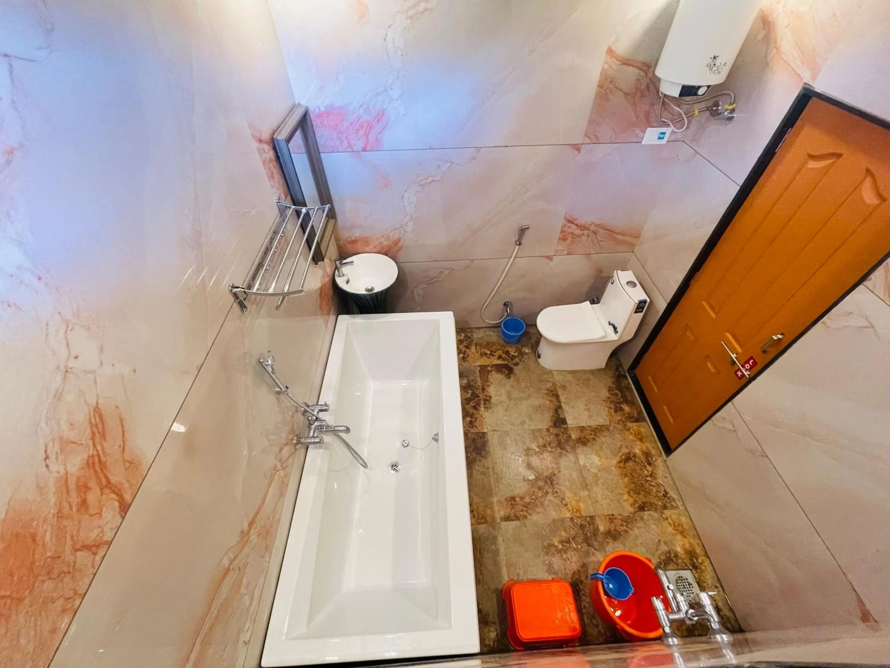 Shower in hotel saptarang residency panhala