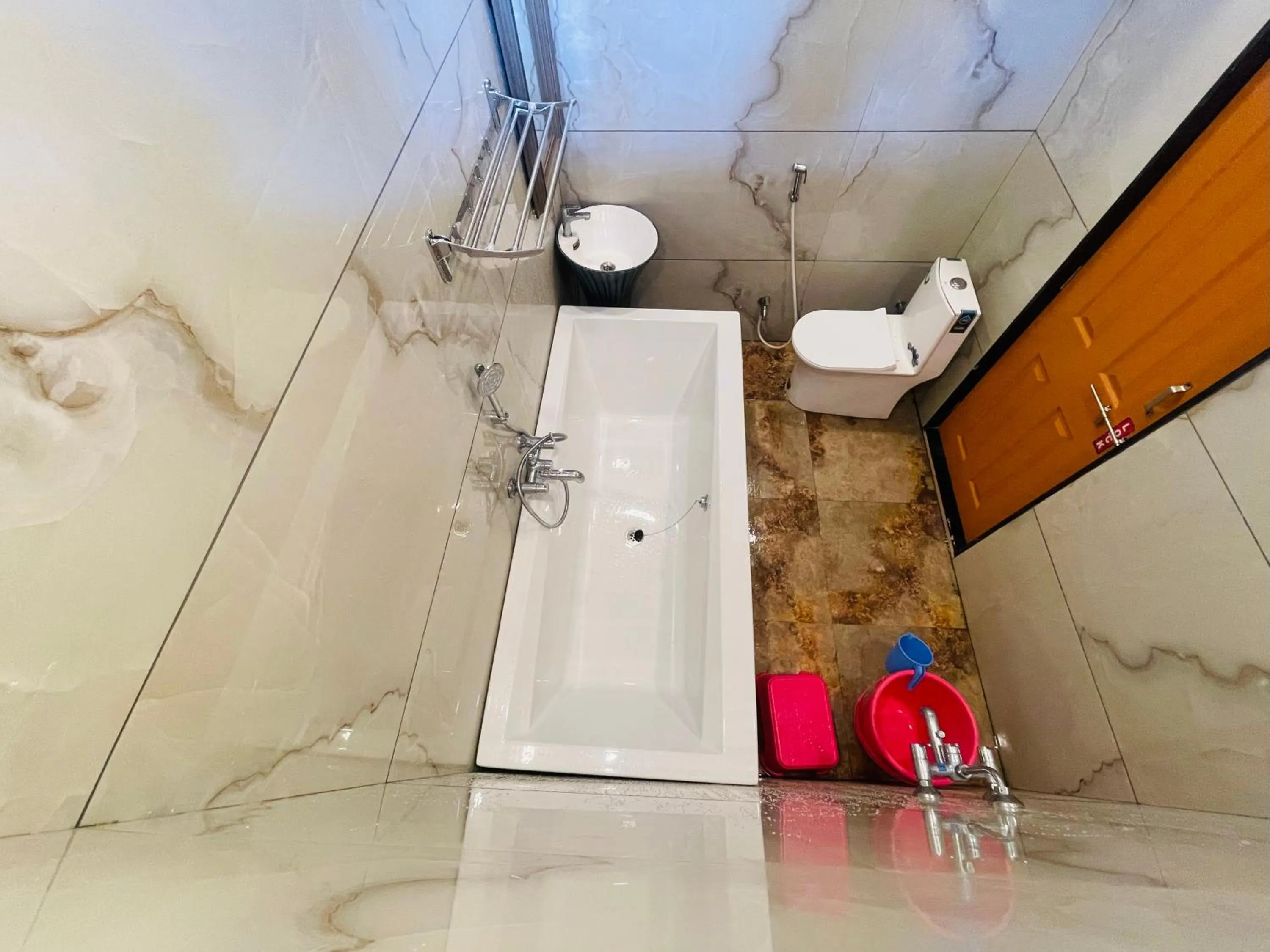 Shower in hotel saptarang residency panhala