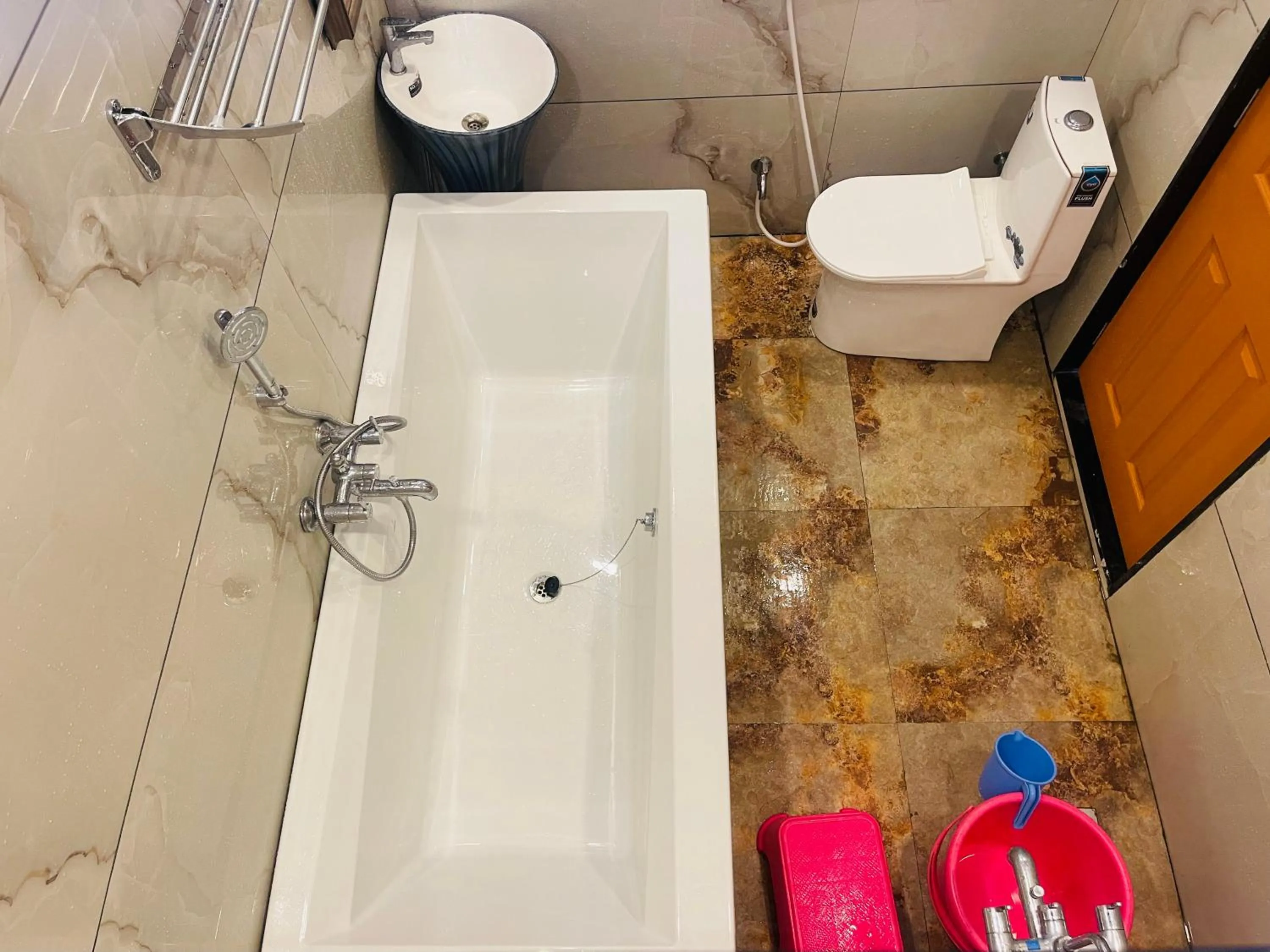 Shower in hotel saptarang residency panhala