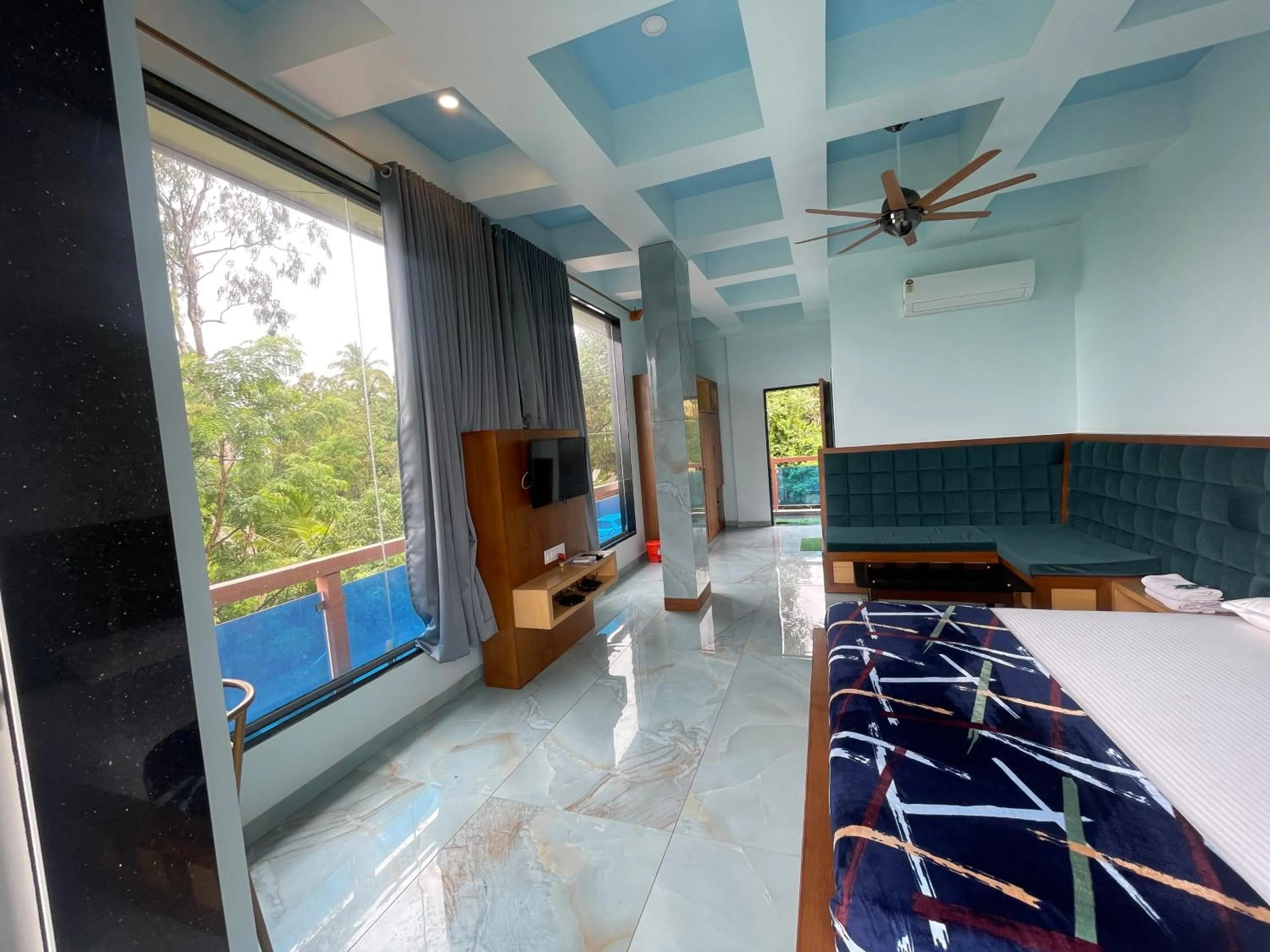 Bed in hotel saptarang residency panhala