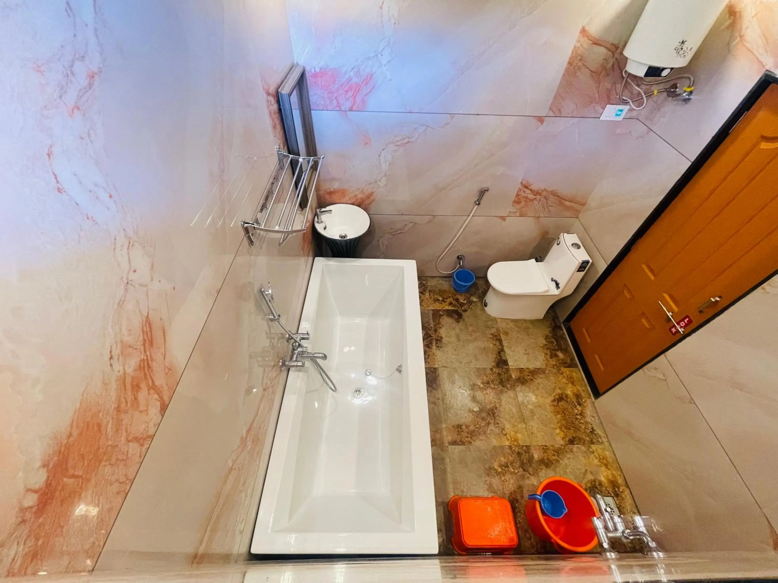 Shower in hotel saptarang residency panhala