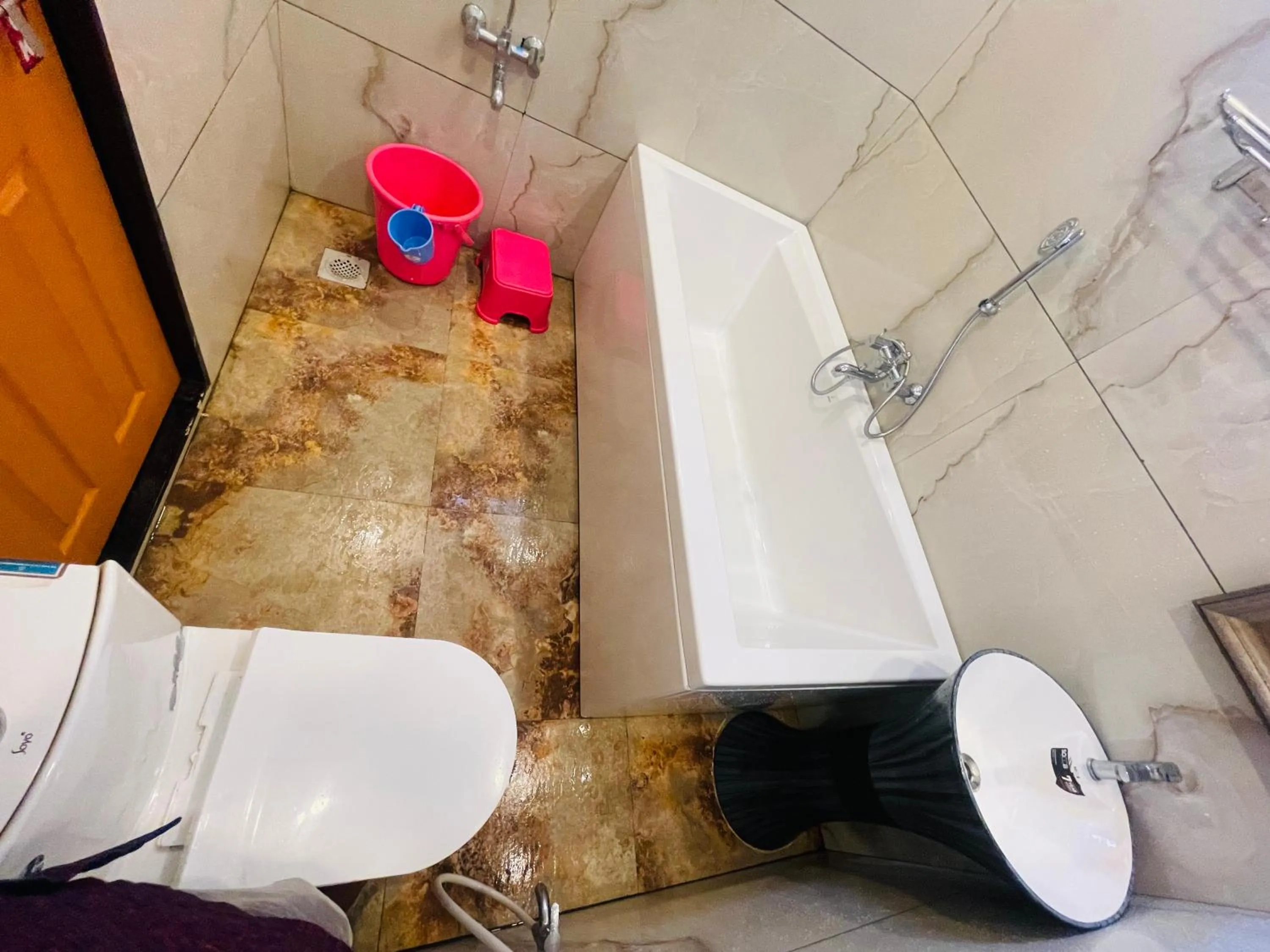 Shower in hotel saptarang residency panhala