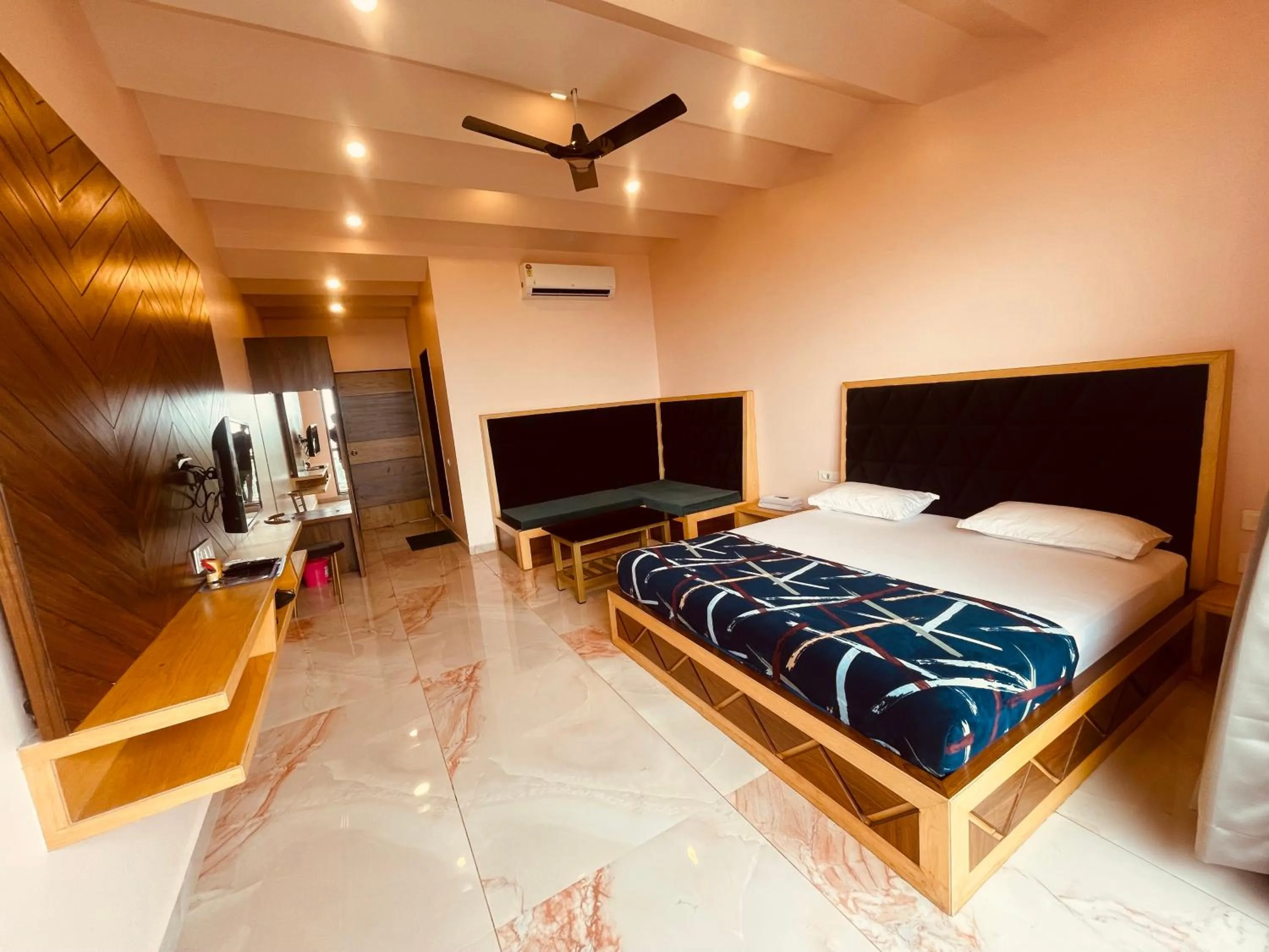 Bed in hotel saptarang residency panhala