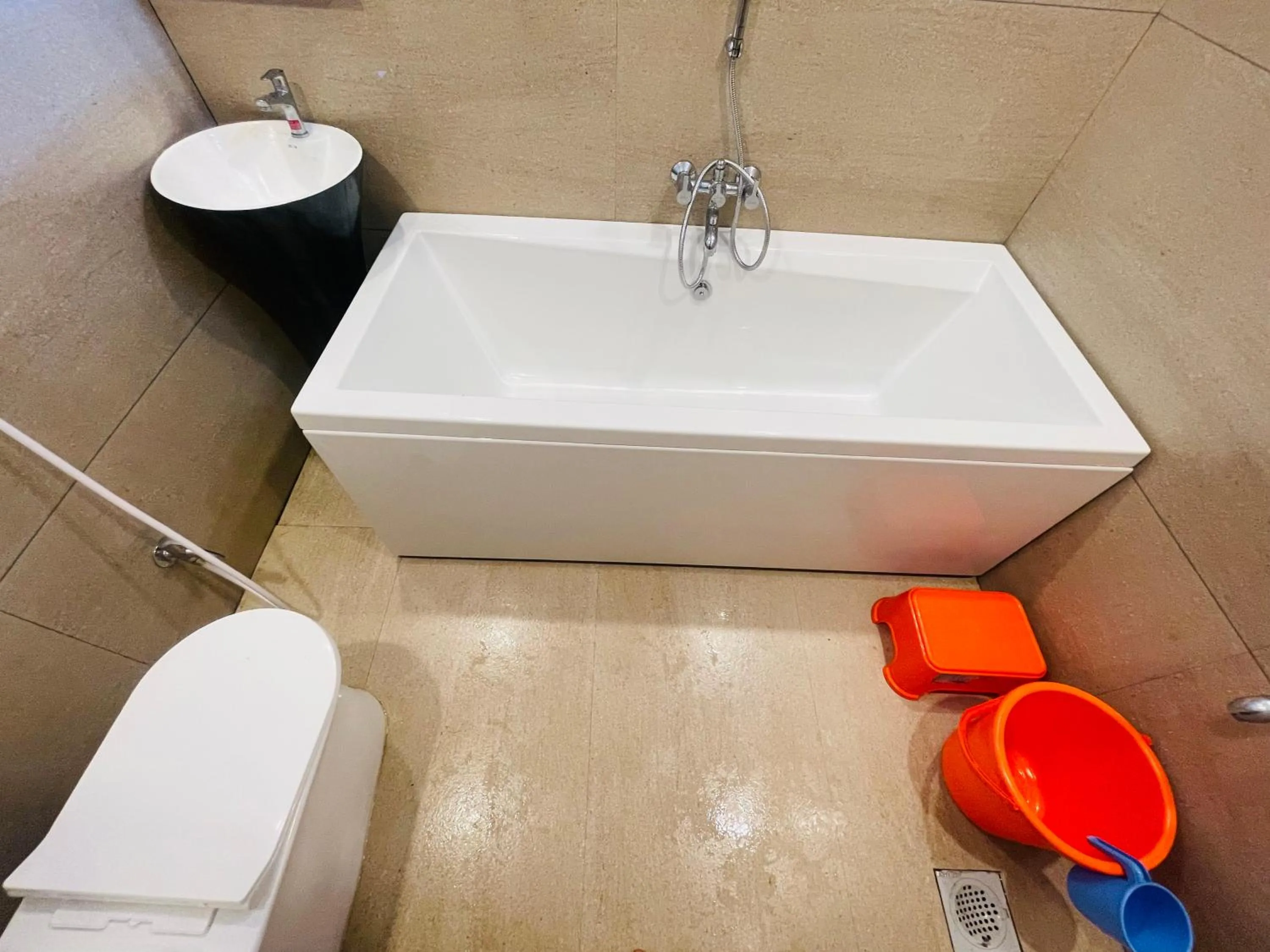 Shower in hotel saptarang residency panhala