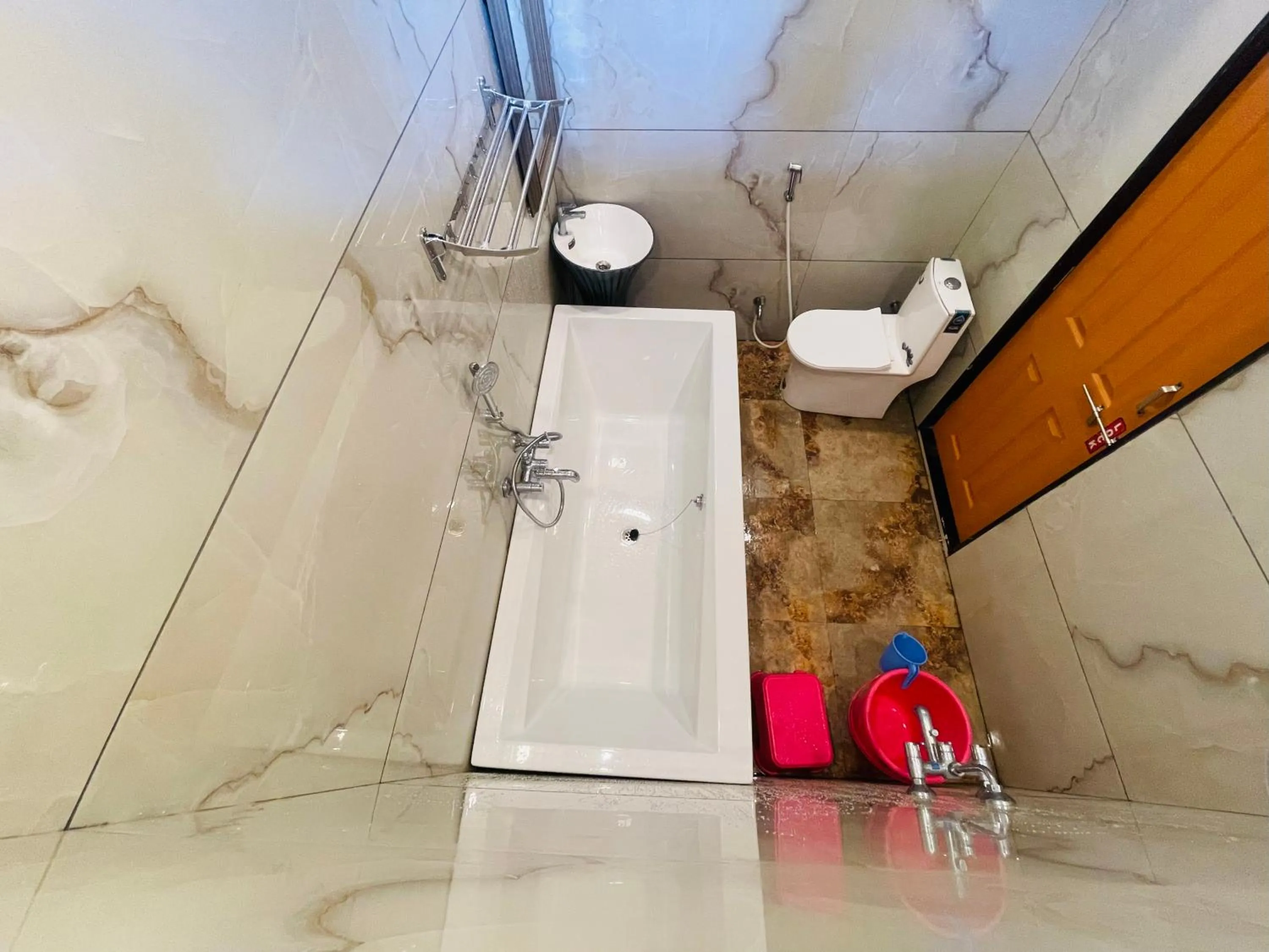 Shower in hotel saptarang residency panhala