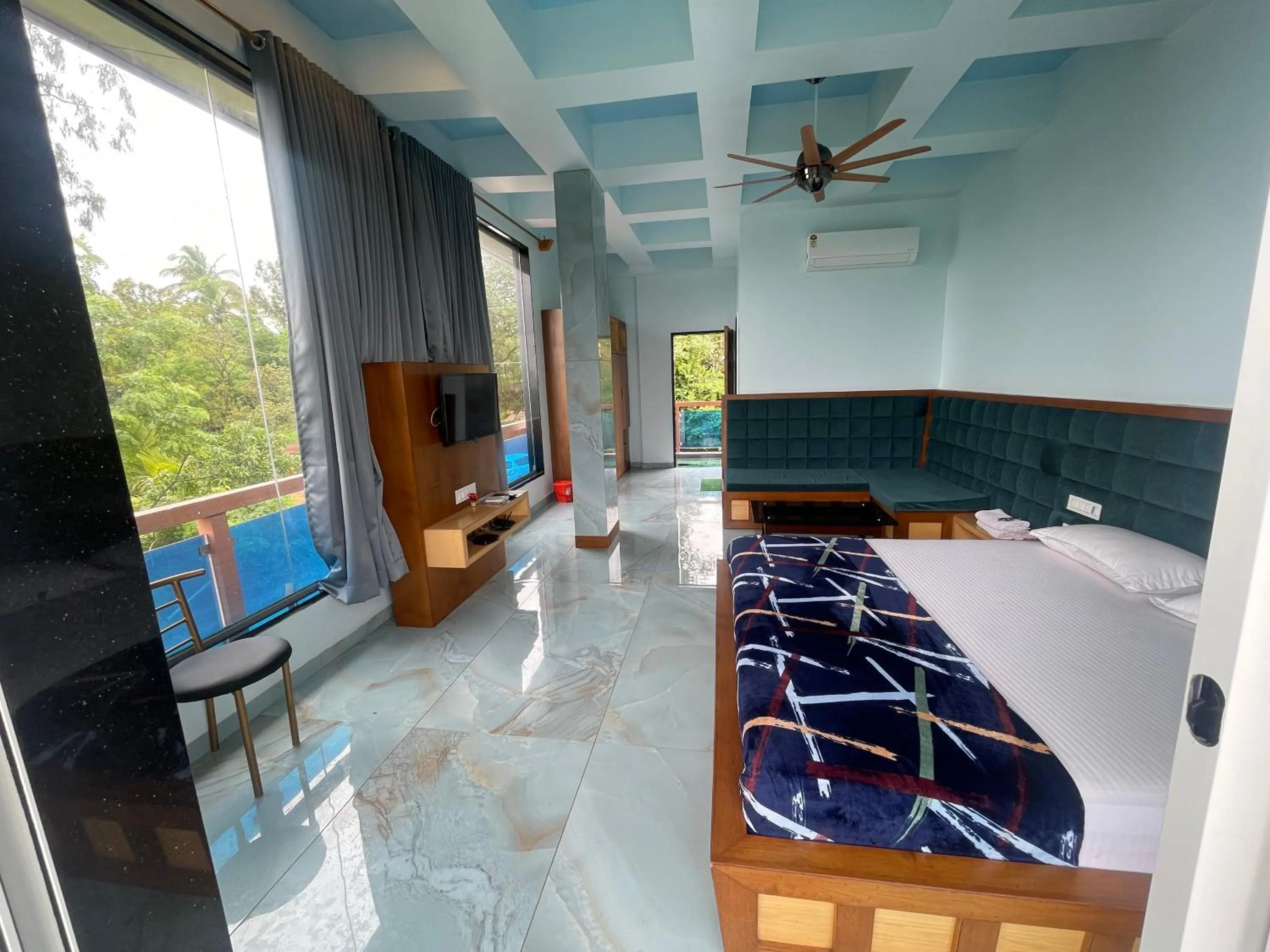 Bed in hotel saptarang residency panhala