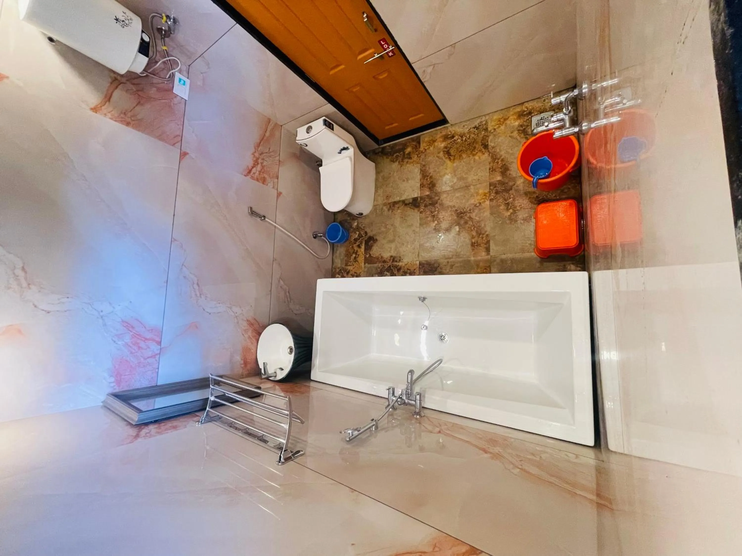 Shower in hotel saptarang residency panhala