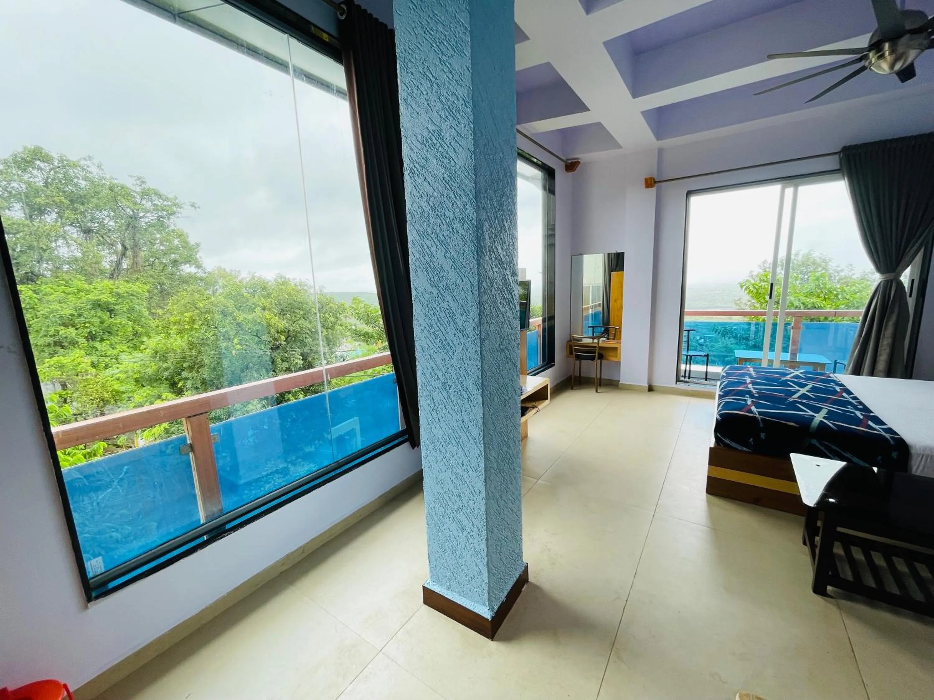 Bed in hotel saptarang residency panhala