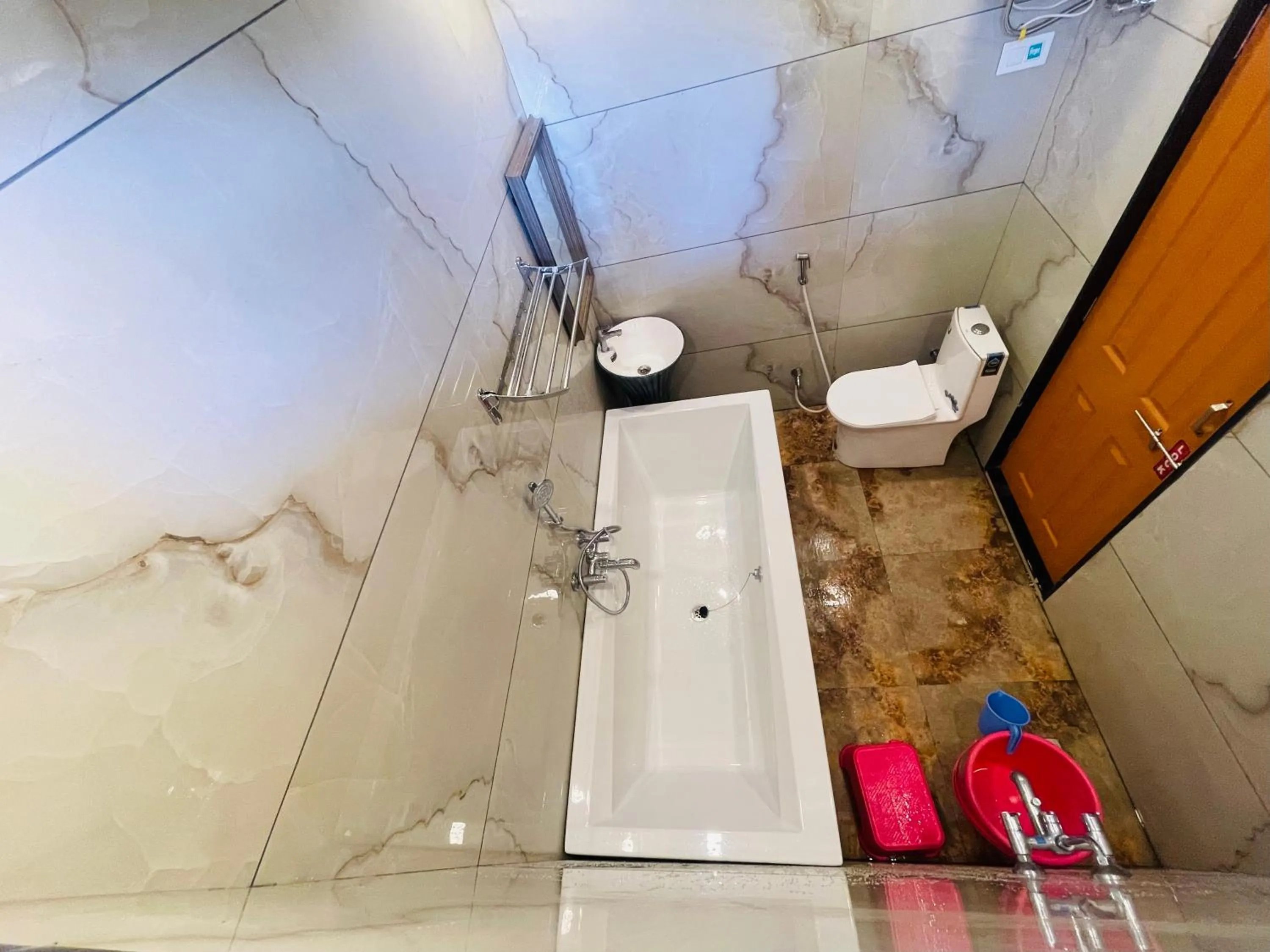 Shower in hotel saptarang residency panhala