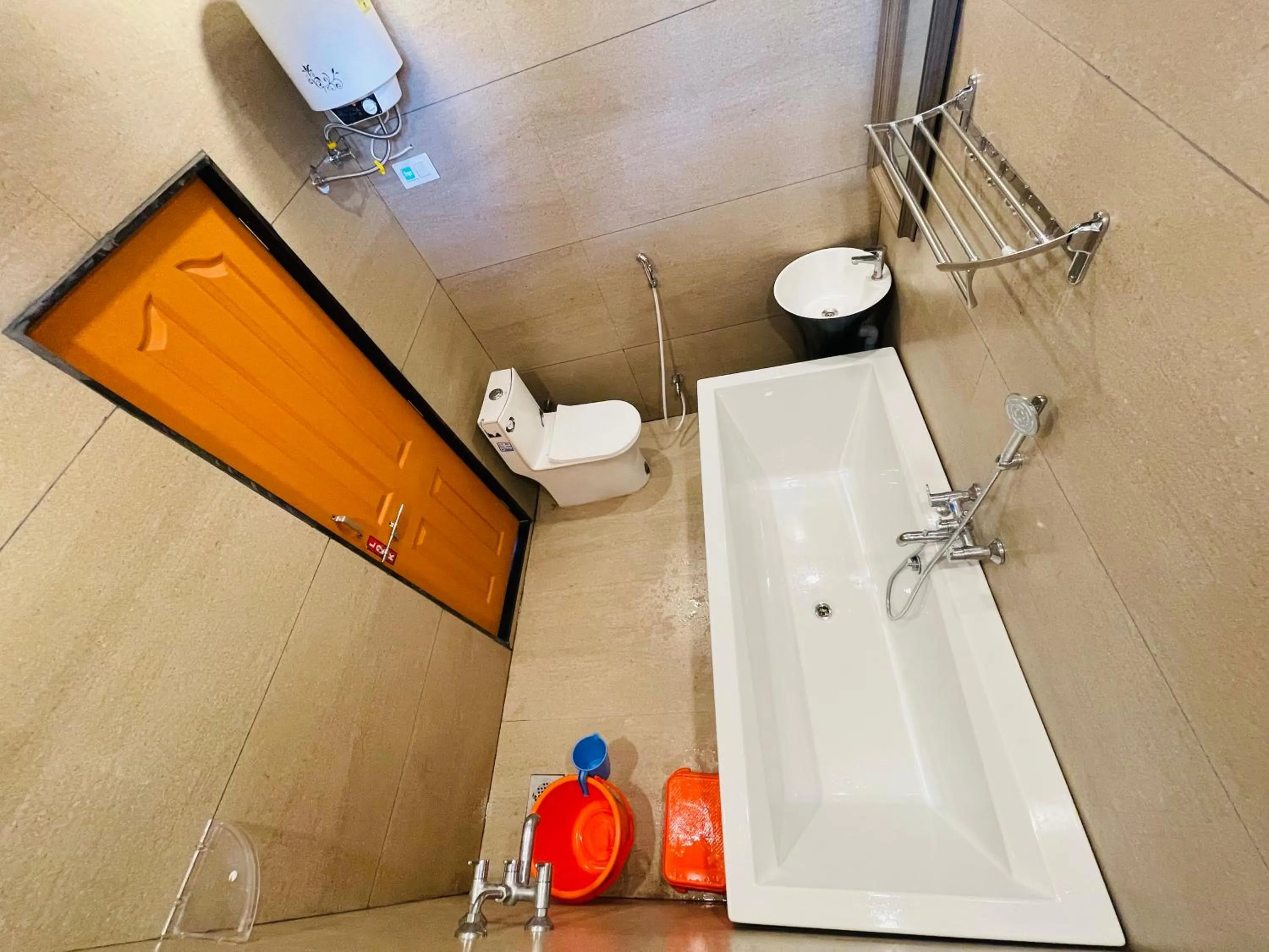 Shower in hotel saptarang residency panhala