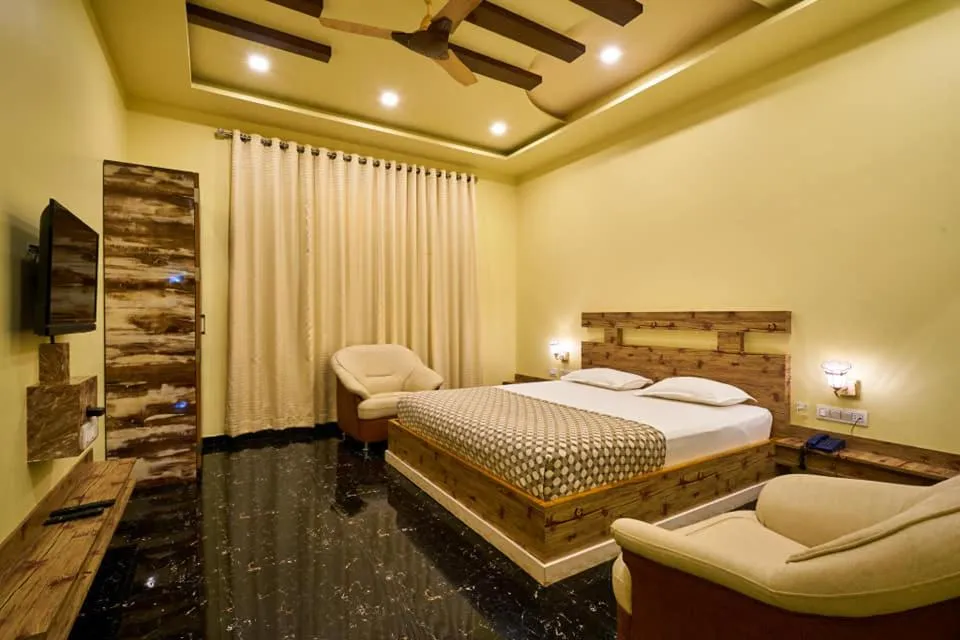 Bed in hotel saptarang residency panhala