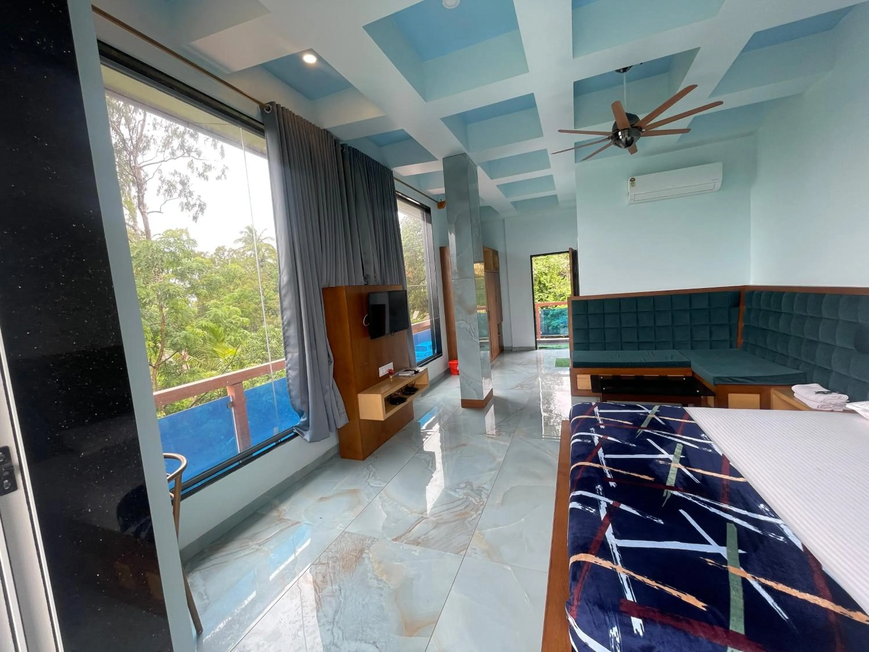 Bed in hotel saptarang residency panhala