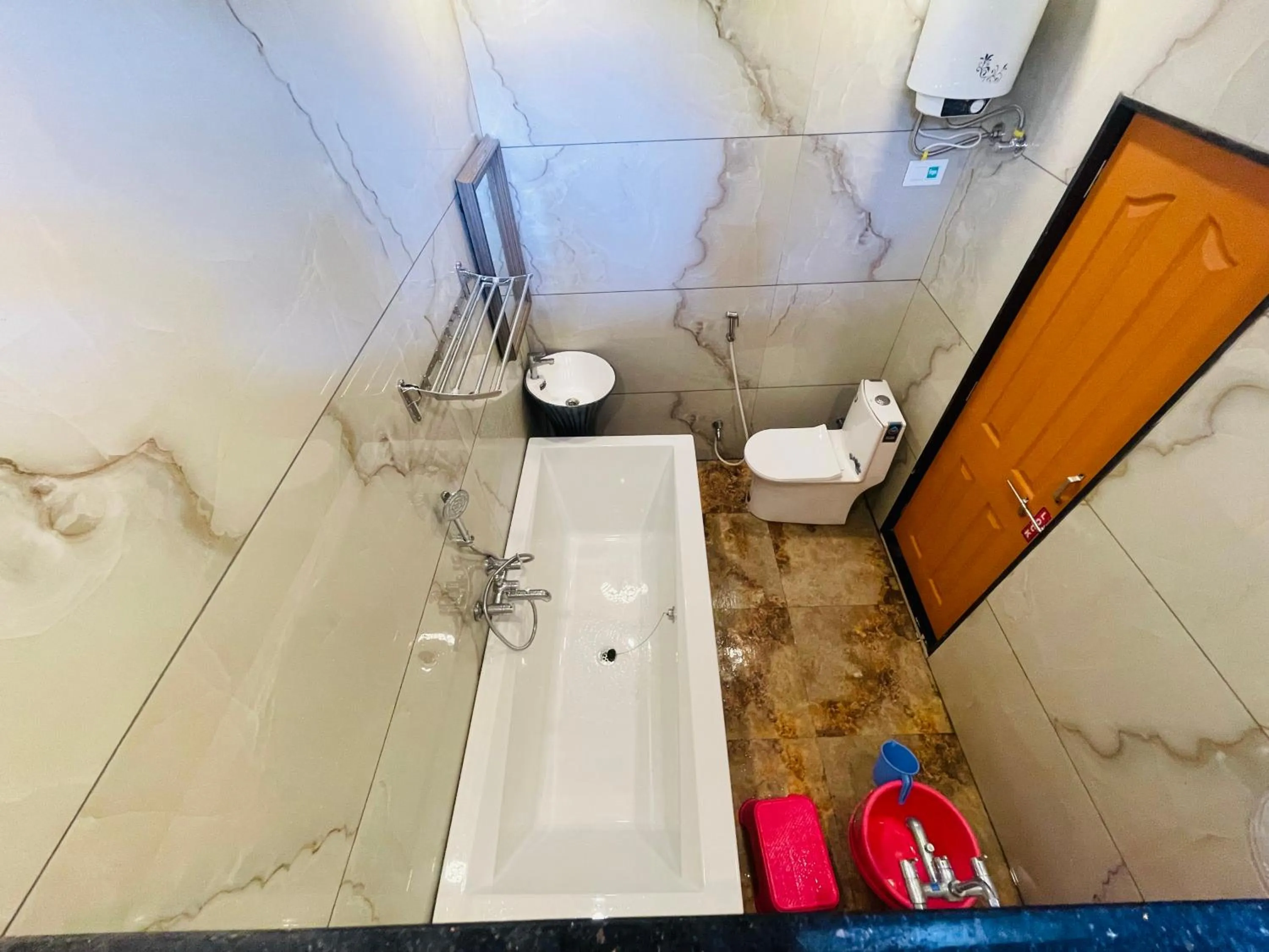 Shower in hotel saptarang residency panhala