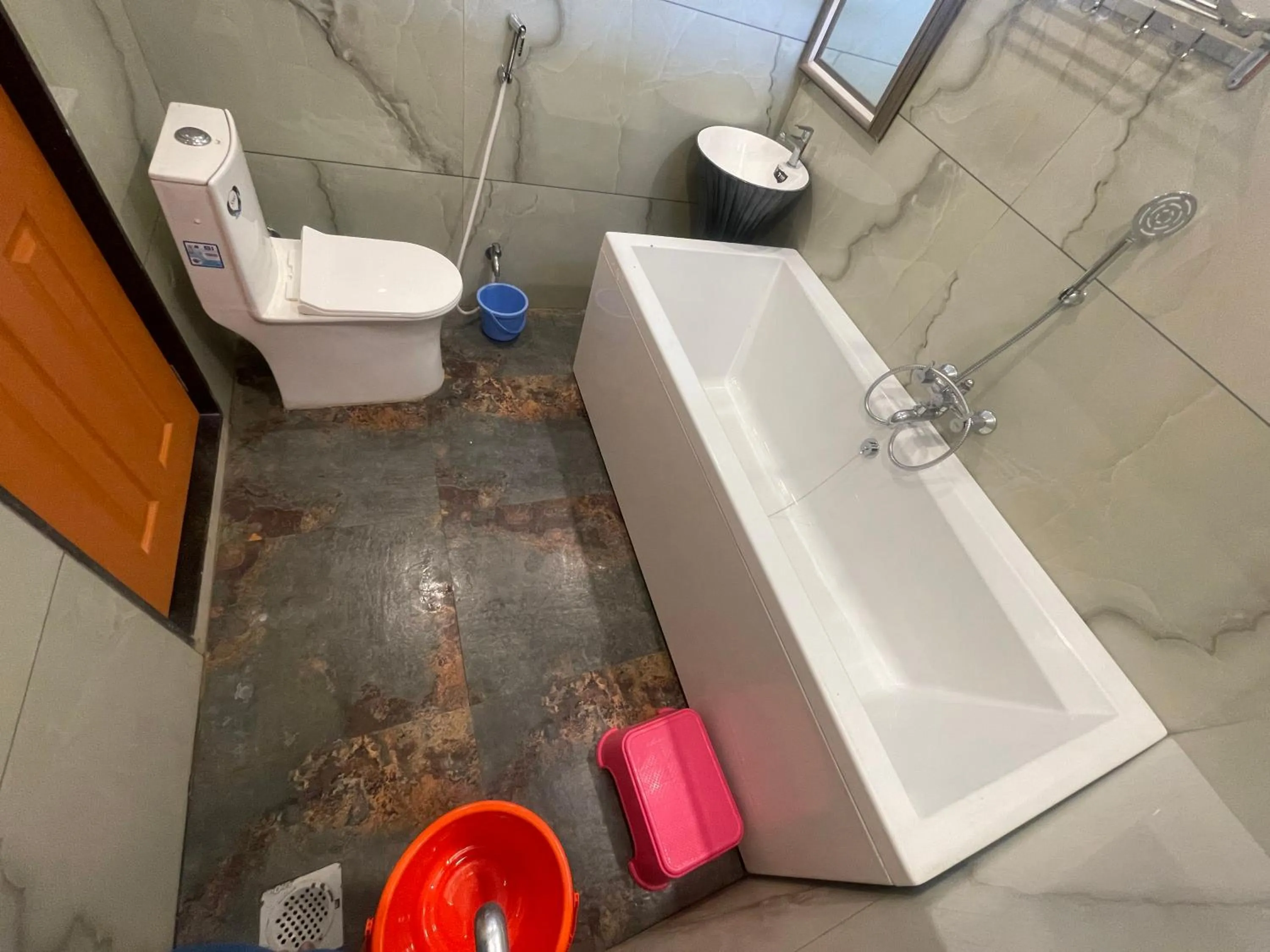 Shower in hotel saptarang residency panhala