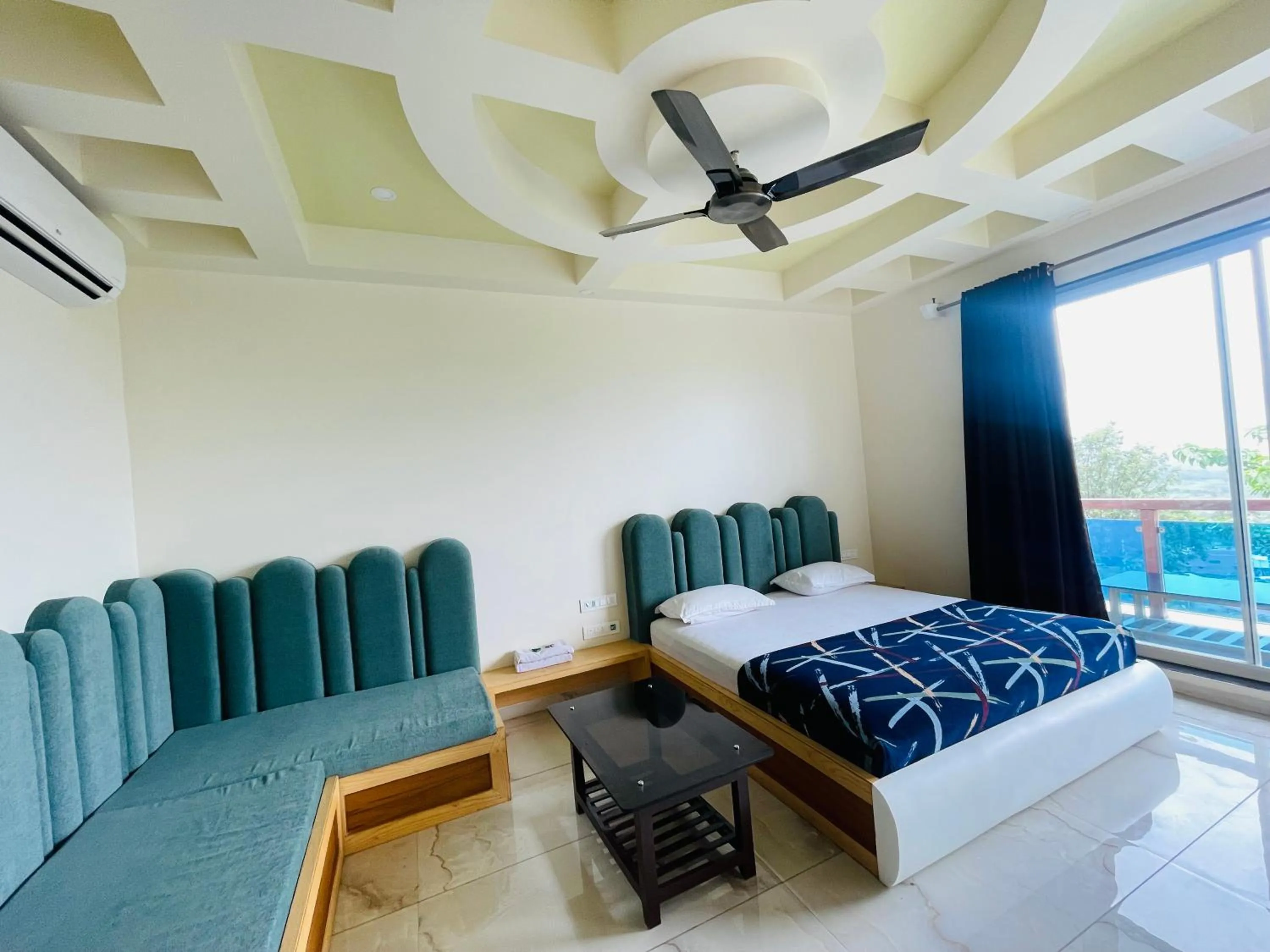 Bed in hotel saptarang residency panhala