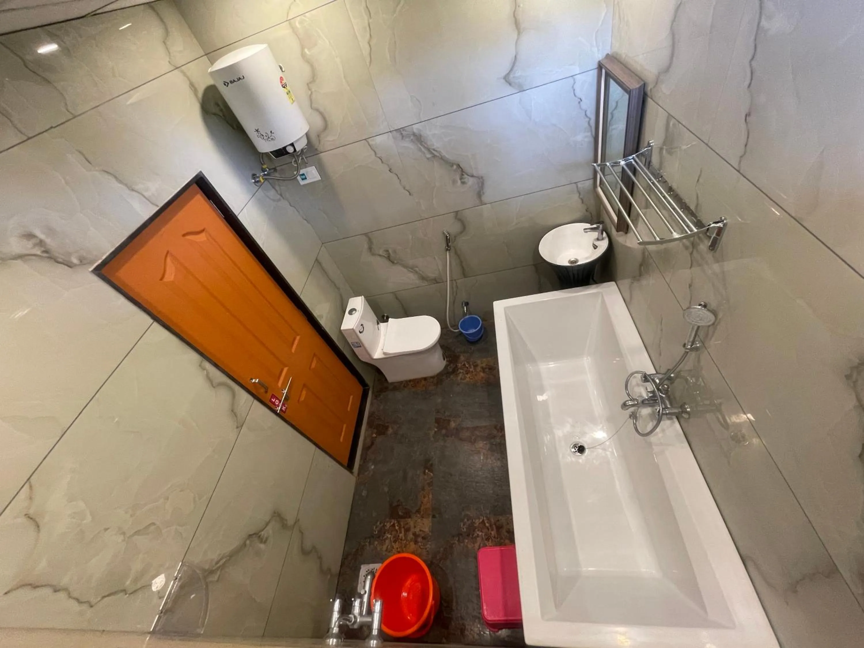 Shower in hotel saptarang residency panhala