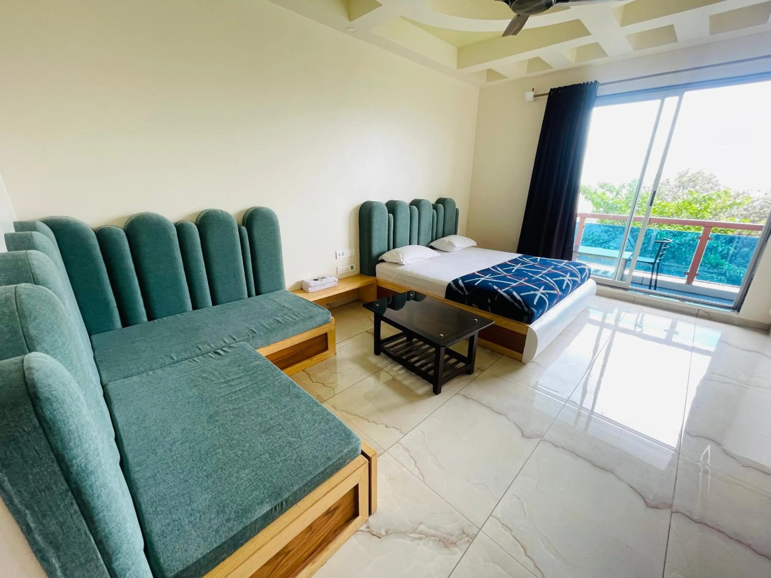 Bed in hotel saptarang residency panhala