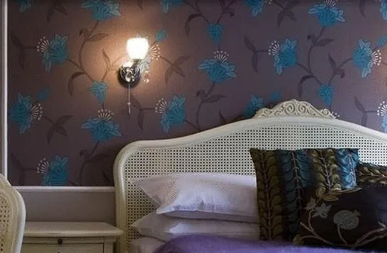 Decorative detail, Bed in The Falcon Hotel