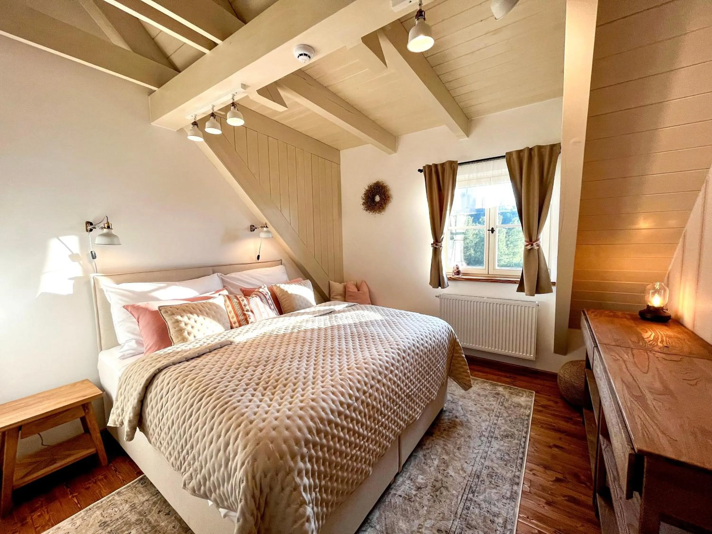 Bedroom, Bed in Apartmány v Beskydech