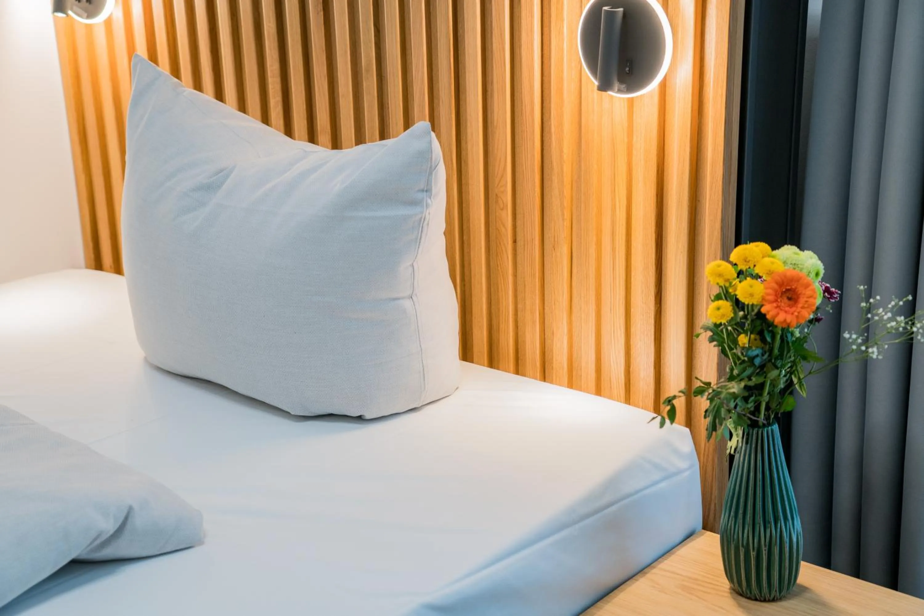 Bed in Nena Apartments Berlin Adlershof