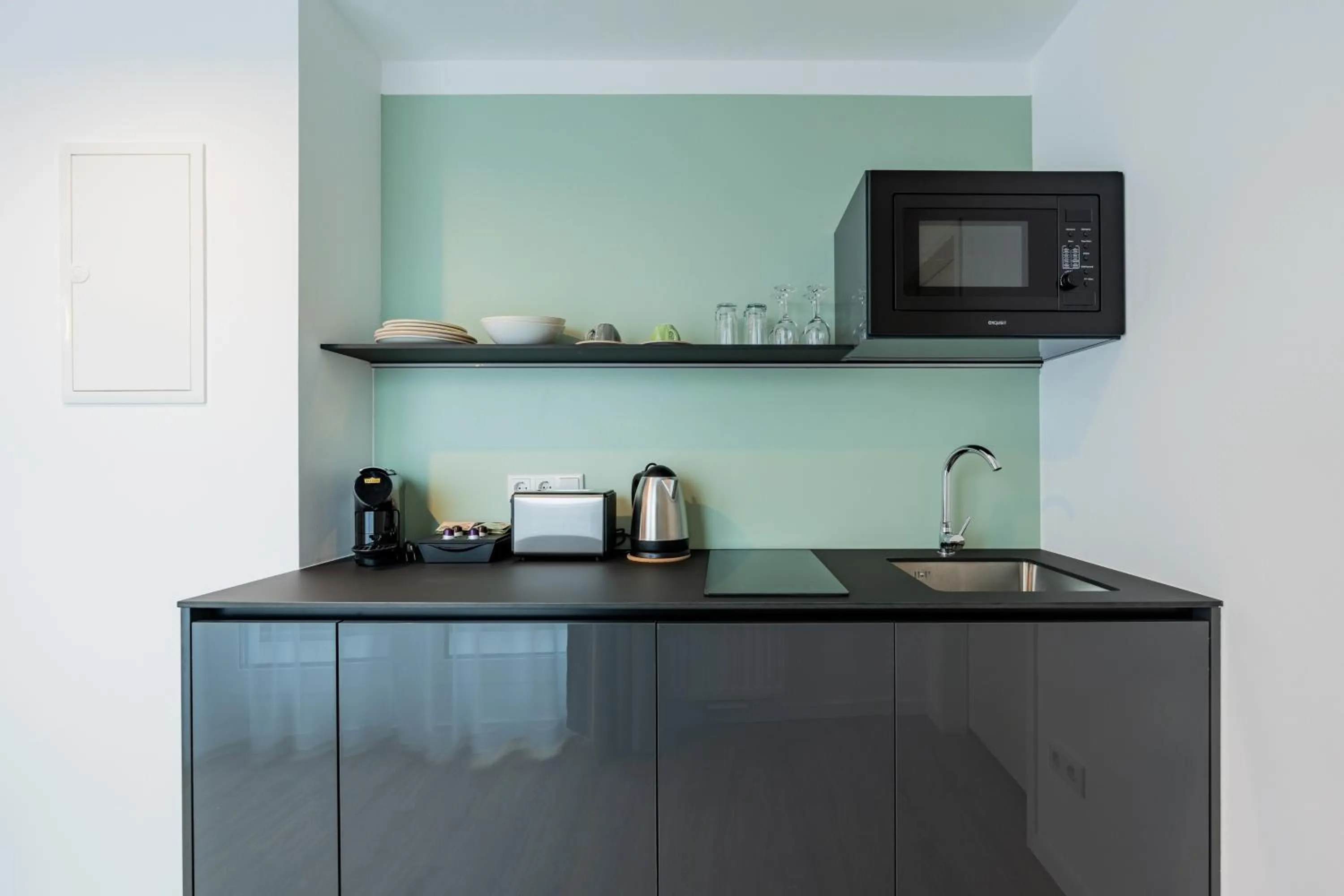 Kitchen or kitchenette in Nena Apartments Berlin Adlershof