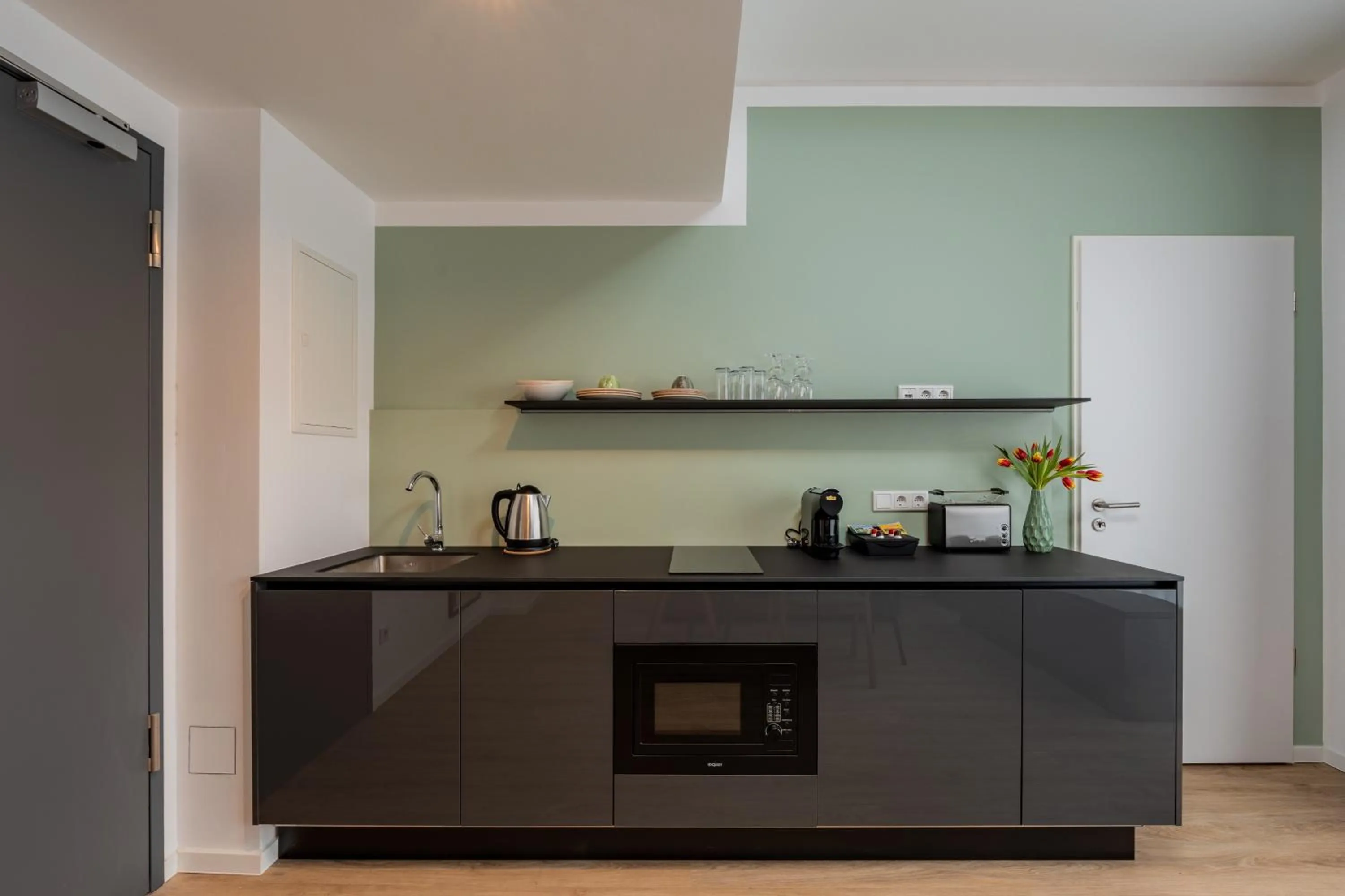Kitchen or kitchenette in Nena Apartments Berlin Adlershof