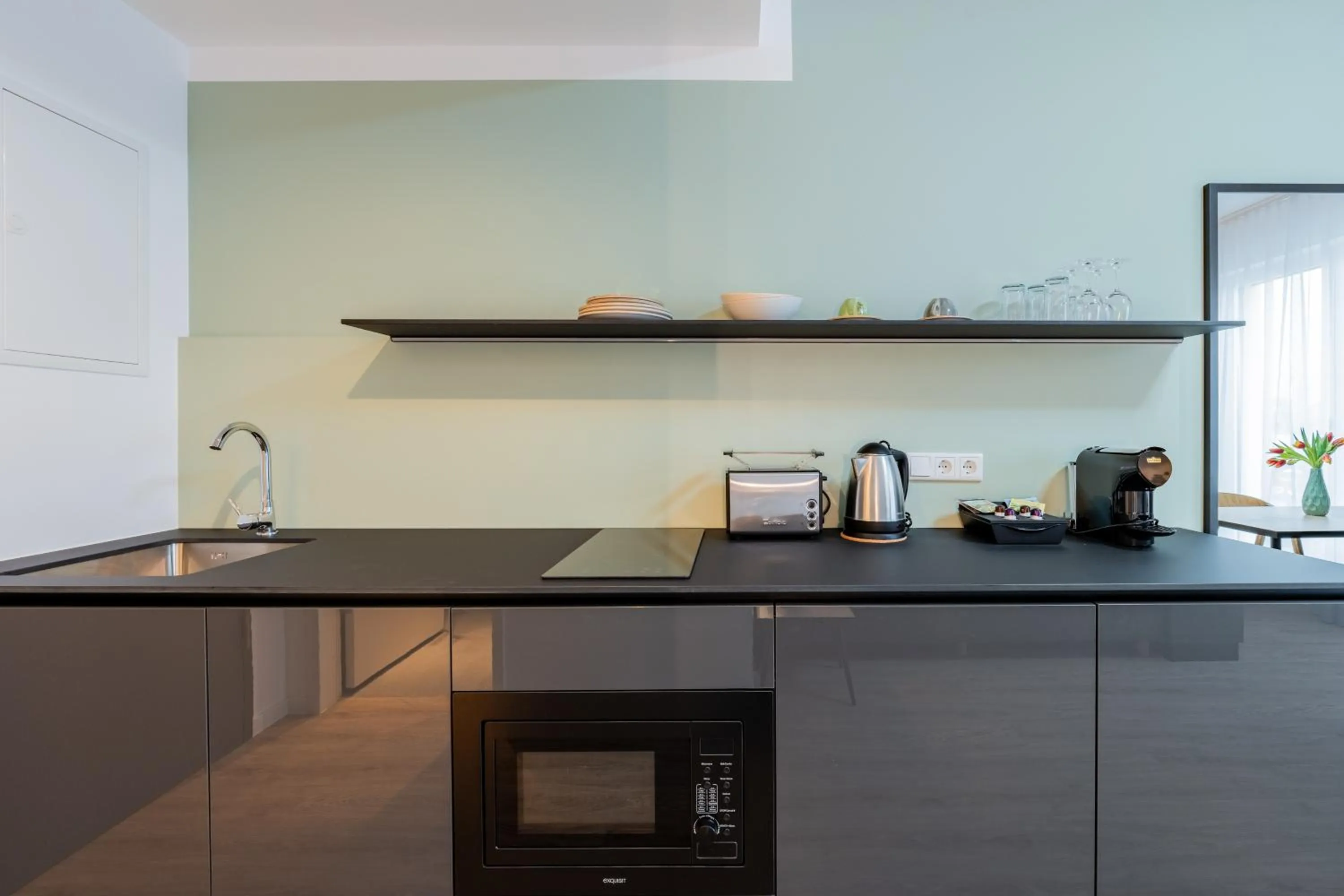 Kitchen or kitchenette in Nena Apartments Berlin Adlershof