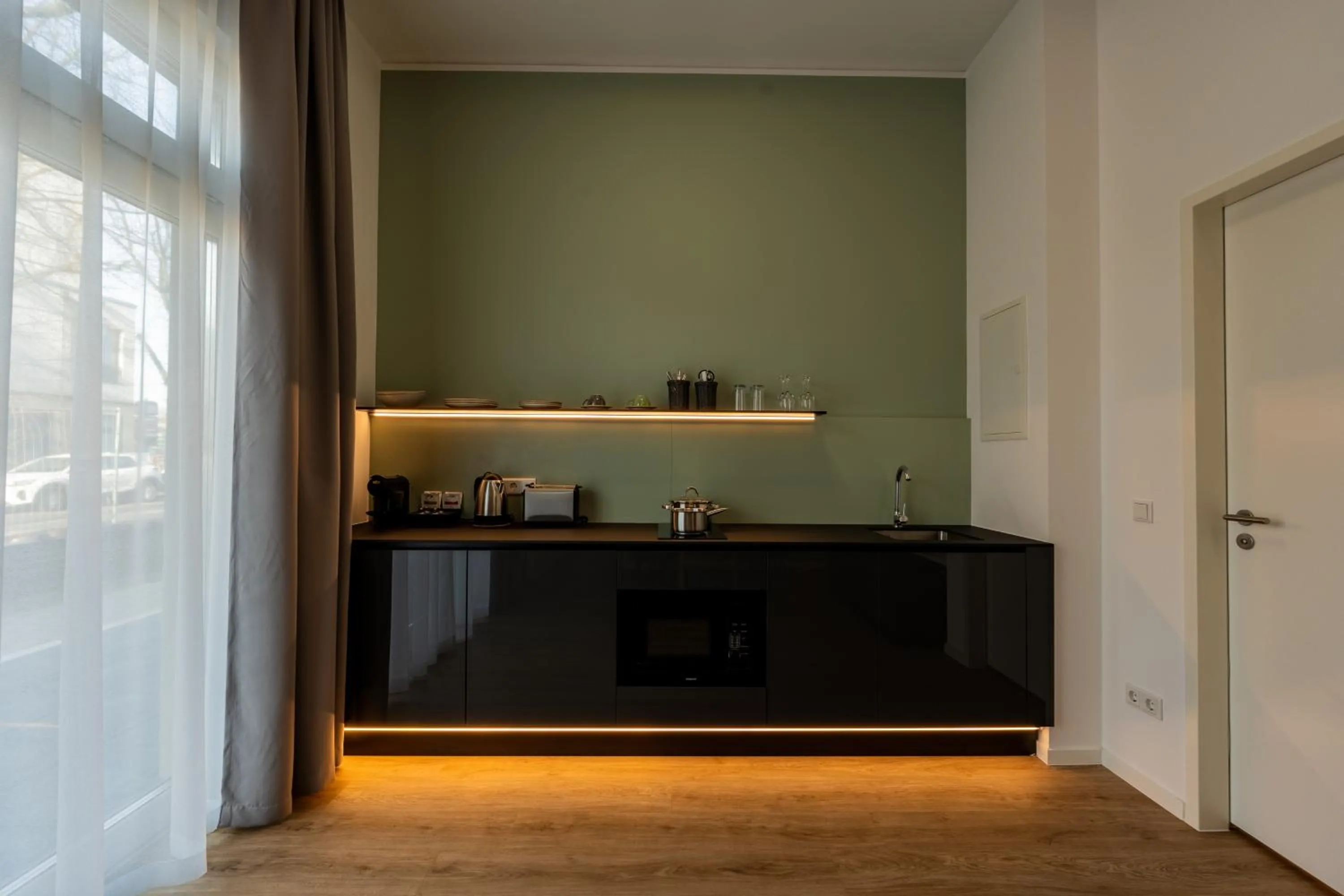 Kitchen or kitchenette in Nena Apartments Berlin Adlershof