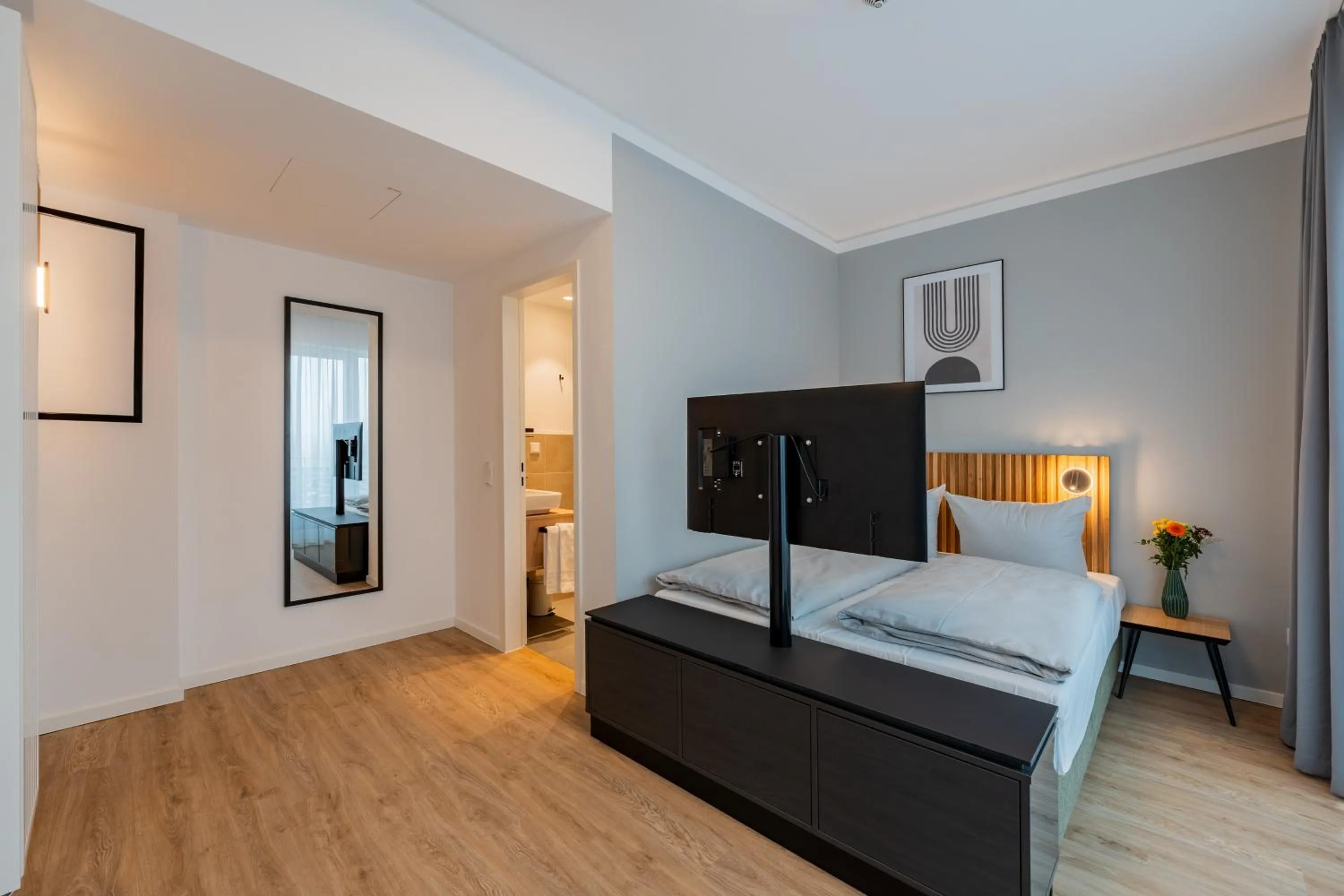 Photo of the whole room in Nena Apartments Berlin Adlershof